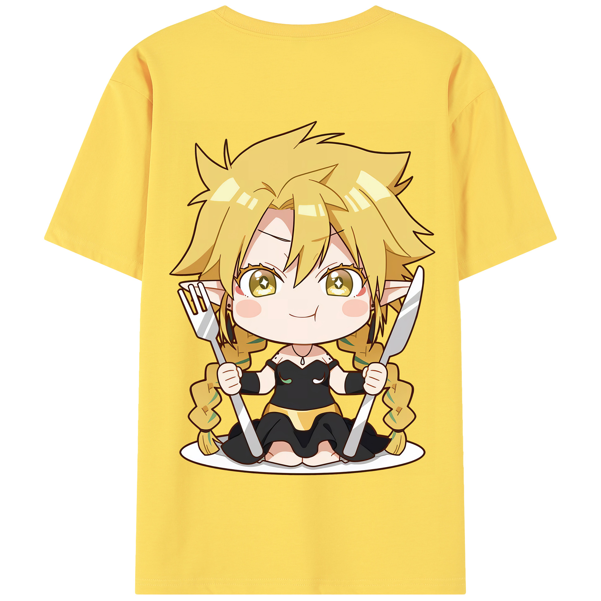 （画像用） 転スラ Regarding Reincarnated to Slime 綿100％半袖Tシャツ（背面プリント）
