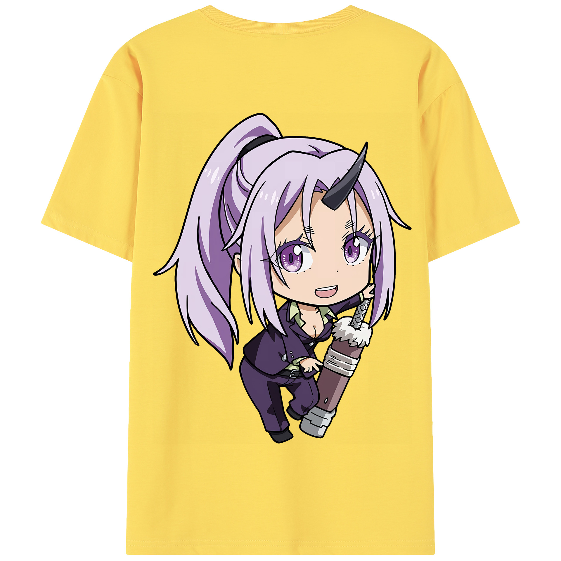 （画像用） 転スラ Regarding Reincarnated to Slime 綿100％半袖Tシャツ（背面プリント）