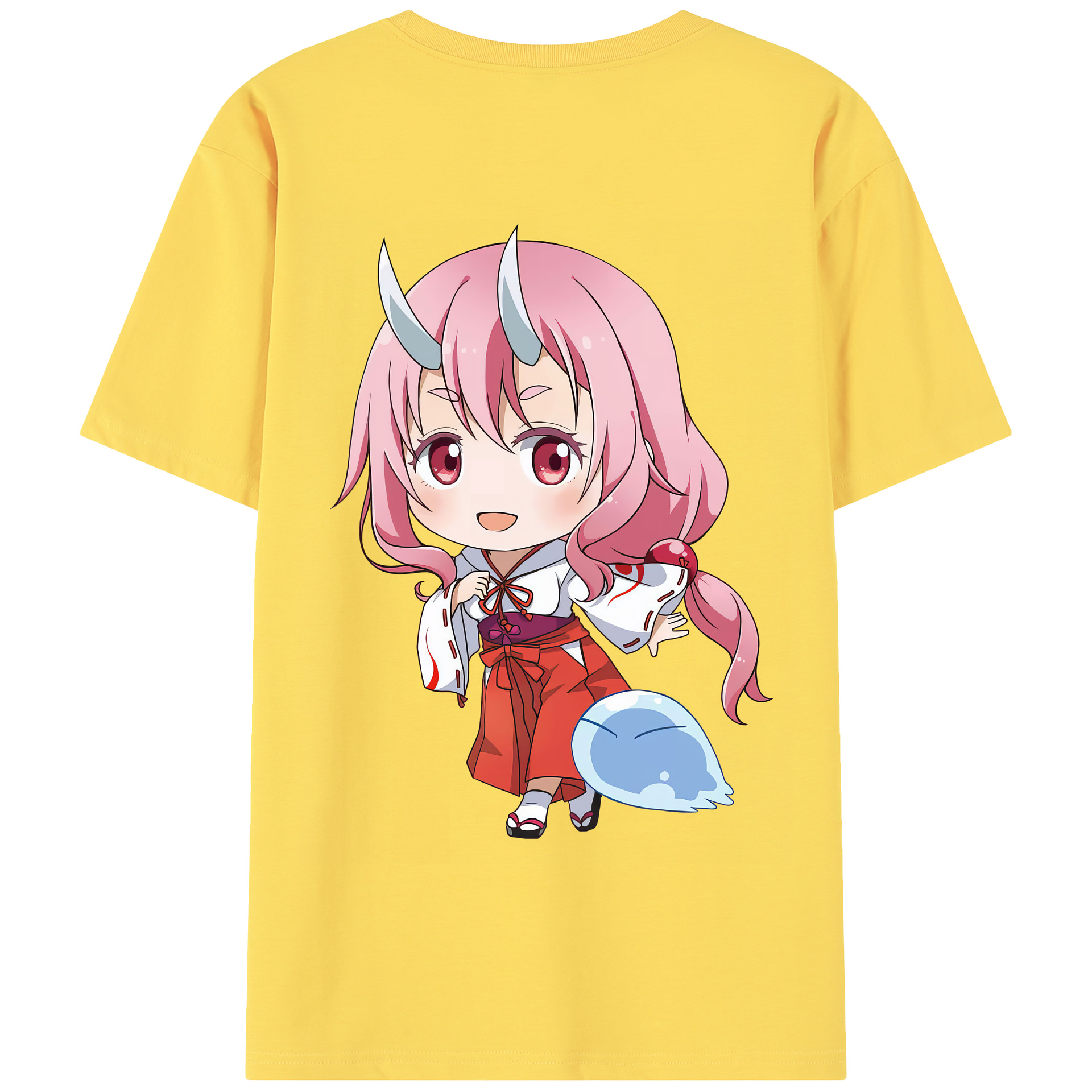 （画像用） 転スラ Regarding Reincarnated to Slime 綿100％半袖Tシャツ（背面プリント）