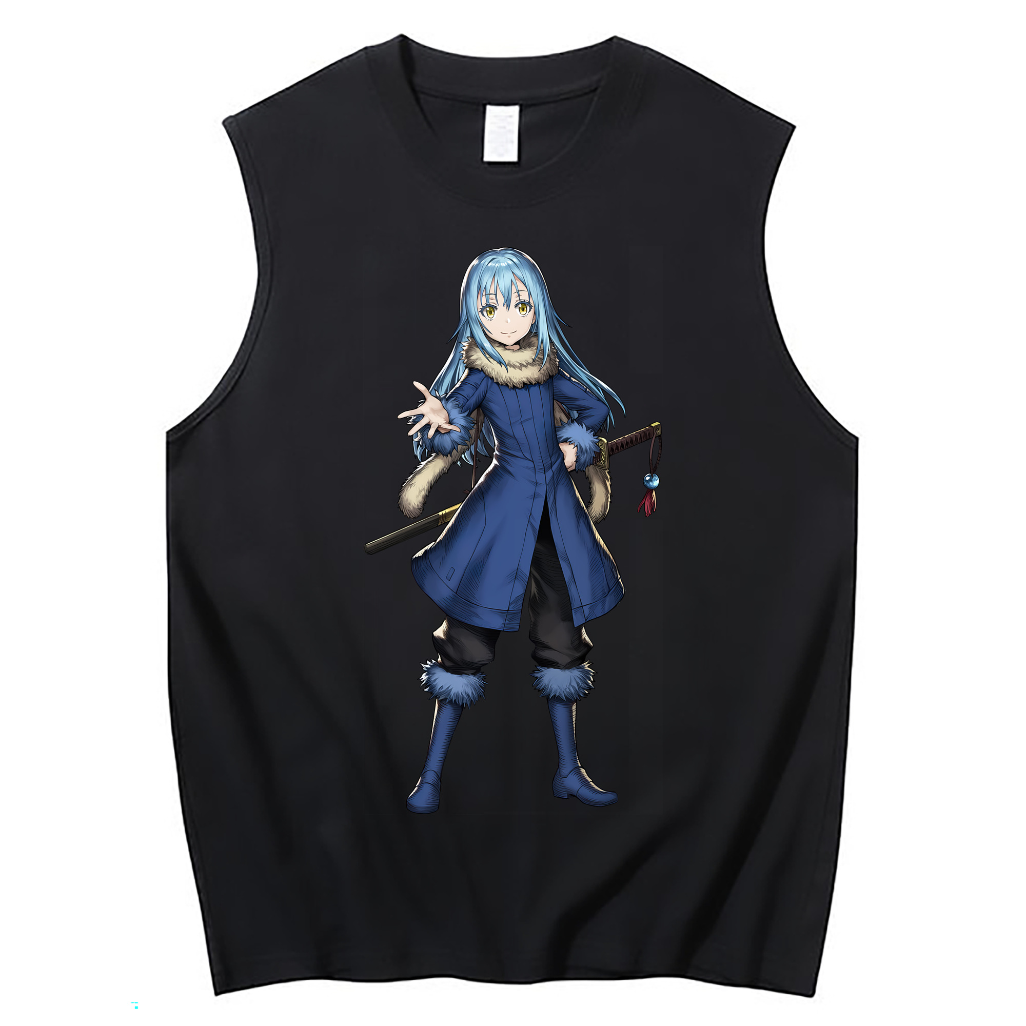 （画像用） 転スラ Regarding Reincarnated to Slime コットン100％タンクトップ（フロントプリント）
