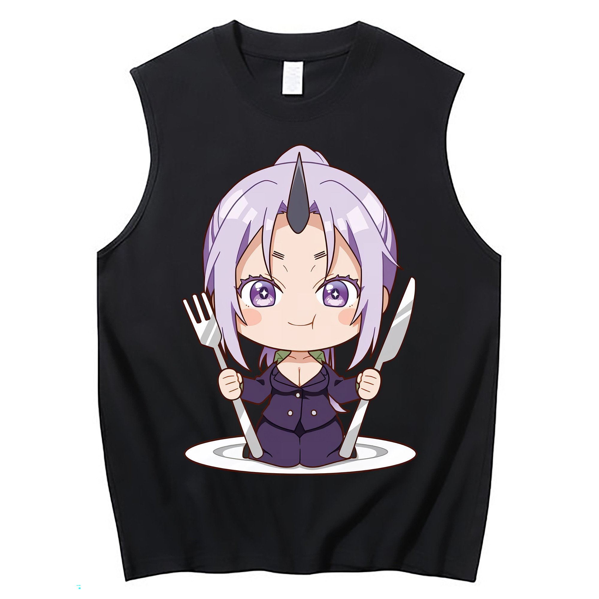 （画像用） 転スラ Regarding Reincarnated to Slime コットン100％タンクトップ（フロントプリント）
