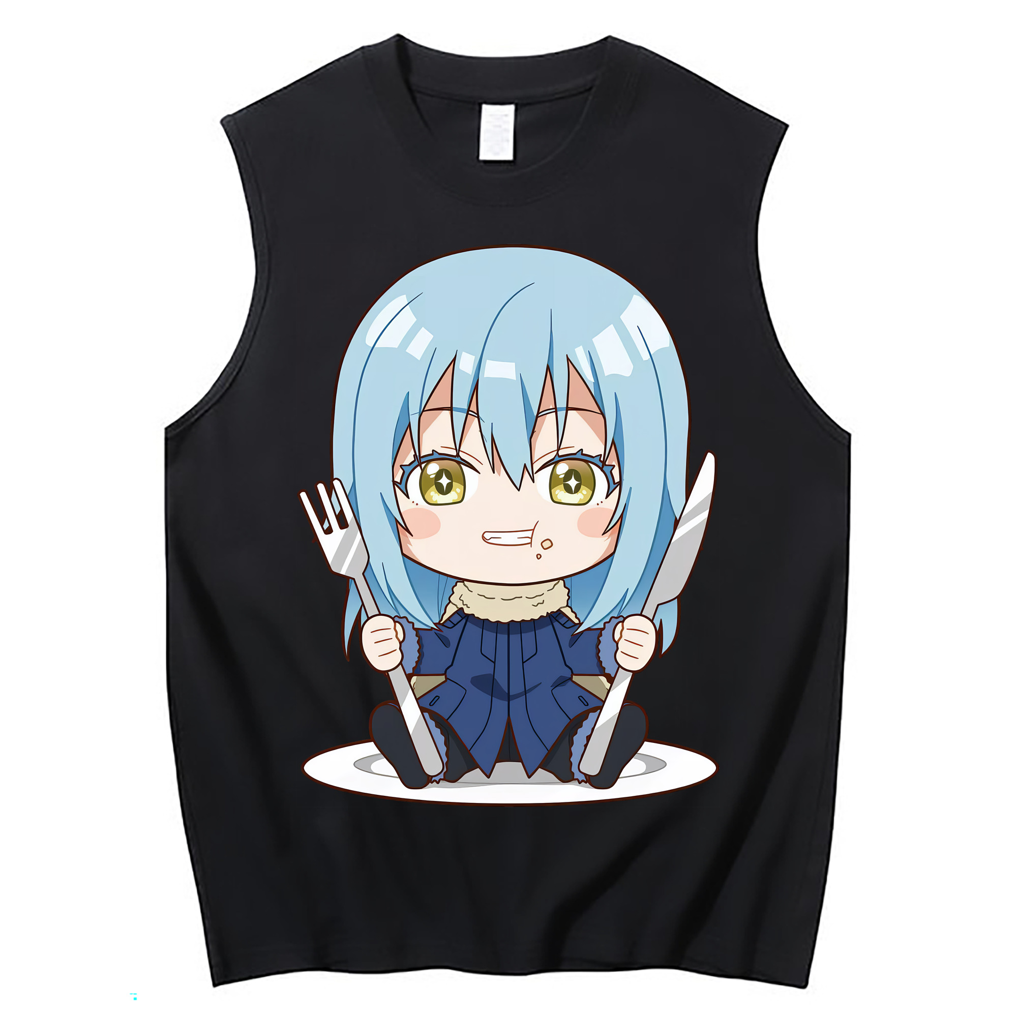 （画像用） 転スラ Regarding Reincarnated to Slime コットン100％タンクトップ（フロントプリント）