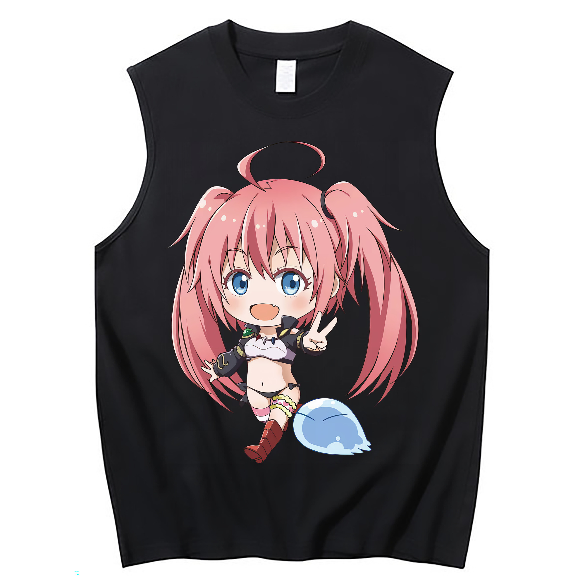 （画像用） 転スラ Regarding Reincarnated to Slime コットン100％タンクトップ（フロントプリント）