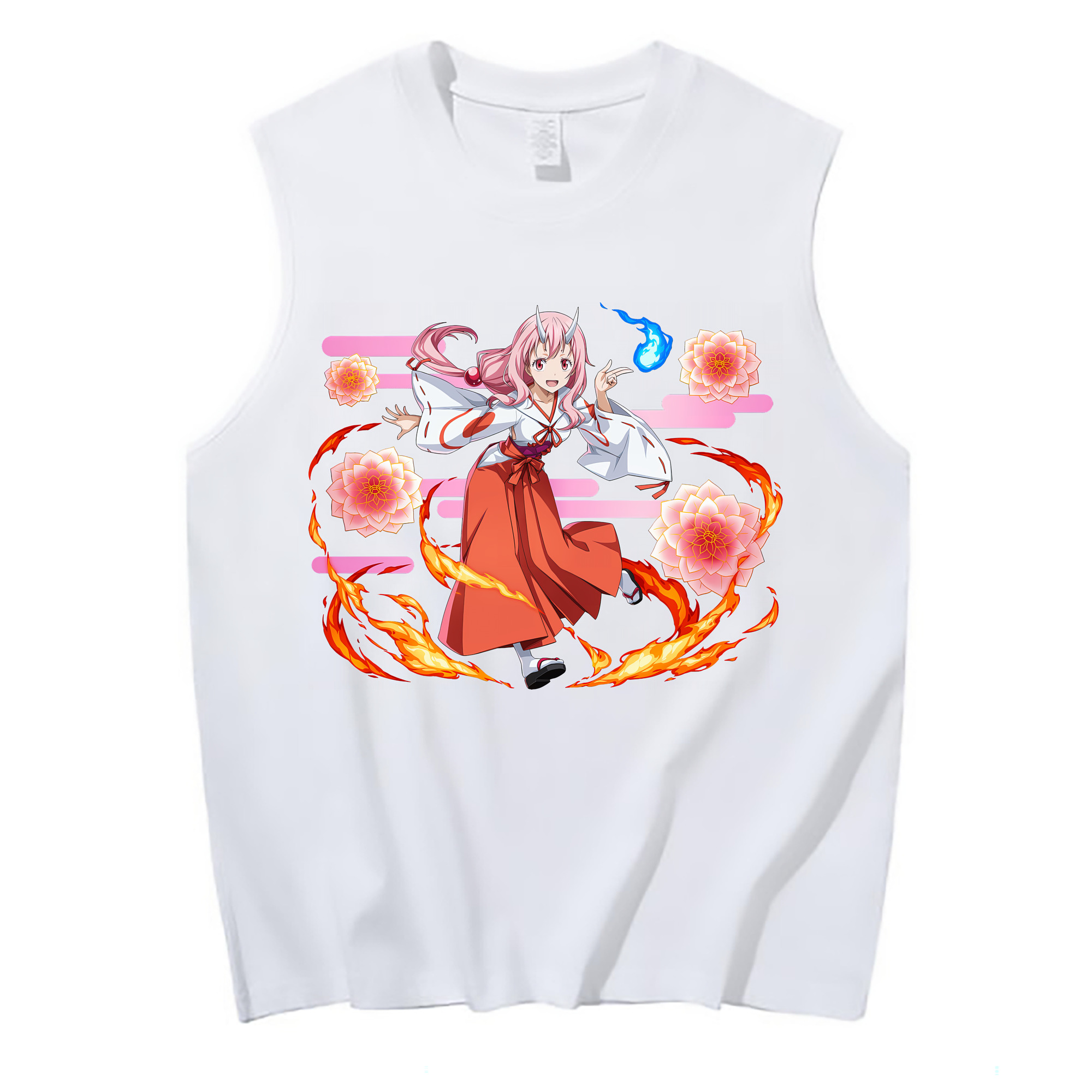 （画像用） 転スラ Regarding Reincarnated to Slime コットン100％タンクトップ（フロントプリント）