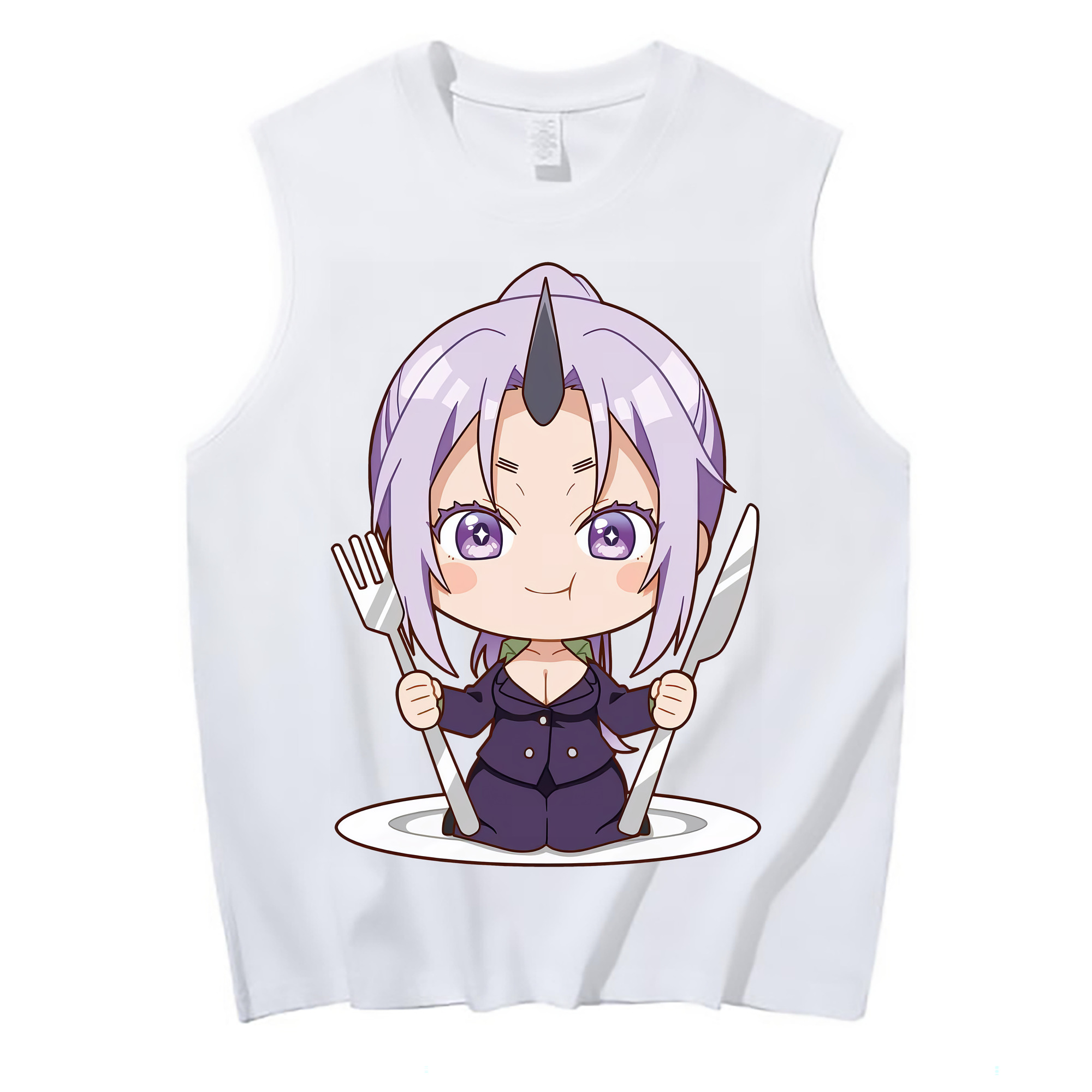 （画像用） 転スラ Regarding Reincarnated to Slime コットン100％タンクトップ（フロントプリント）