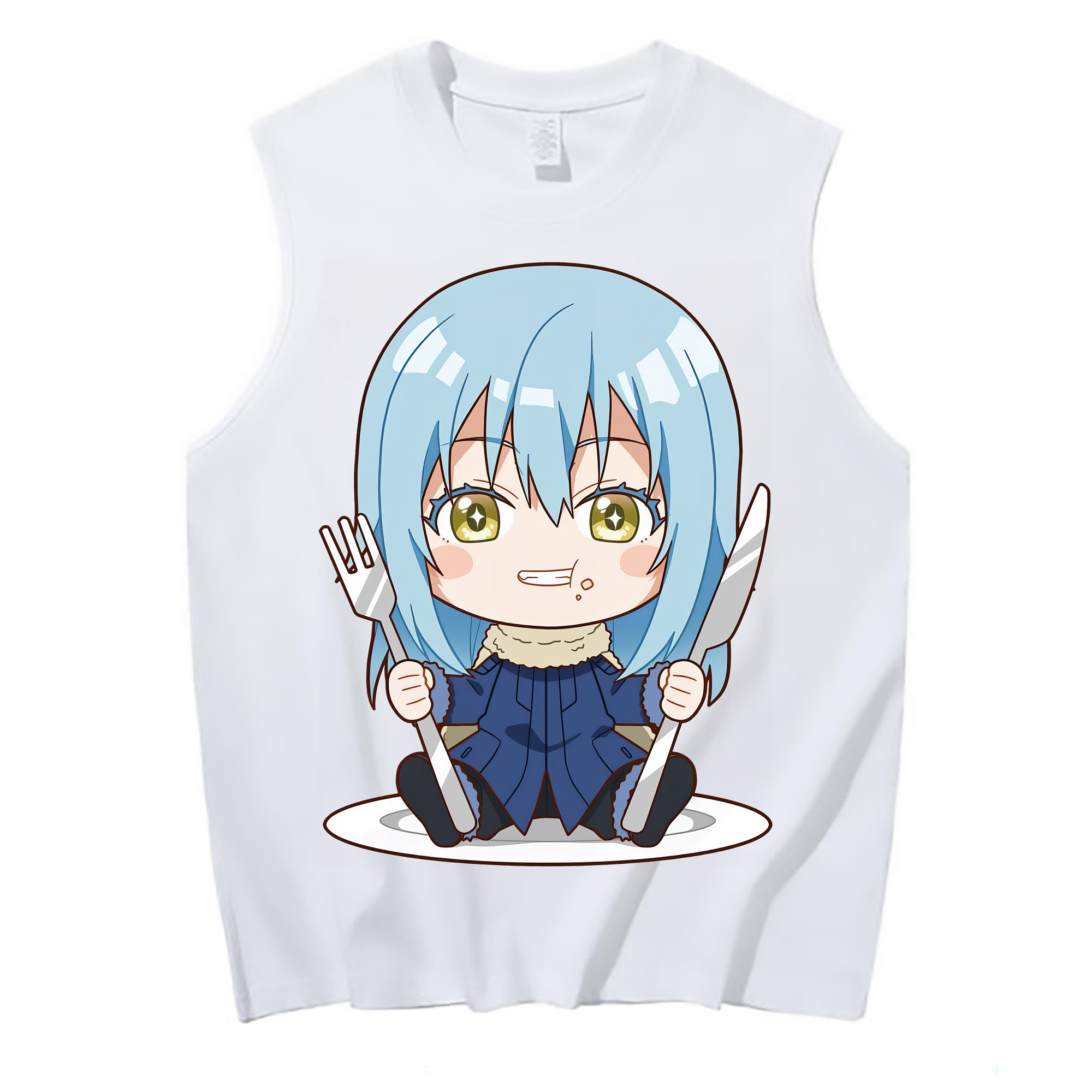 （画像用） 転スラ Regarding Reincarnated to Slime コットン100％タンクトップ（フロントプリント）