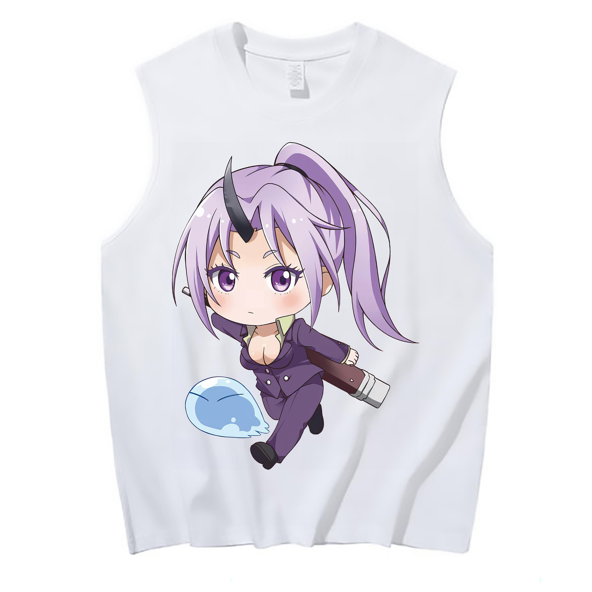 （画像用） 転スラ Regarding Reincarnated to Slime コットン100％タンクトップ（フロントプリント）