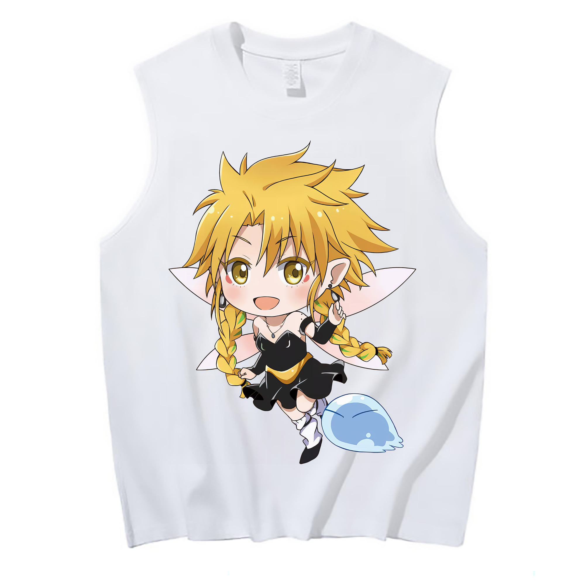 （画像用） 転スラ Regarding Reincarnated to Slime コットン100％タンクトップ（フロントプリント）