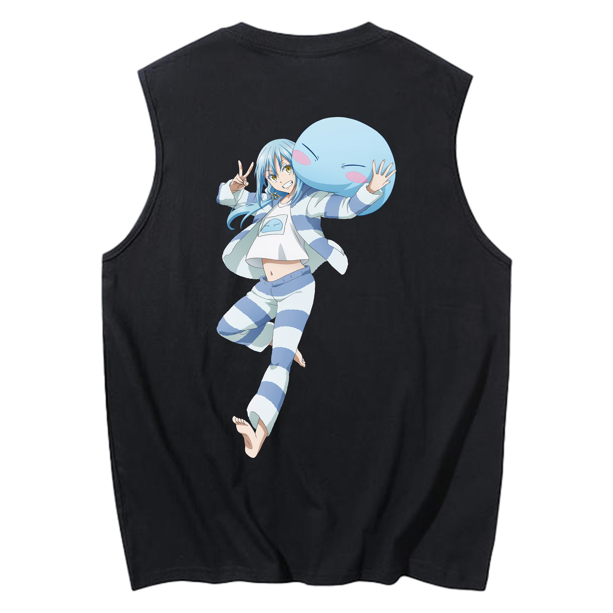 （画像用） 転スラ Regarding Reincarnated to Slime コットン100％タンクトップ（背面プリント）