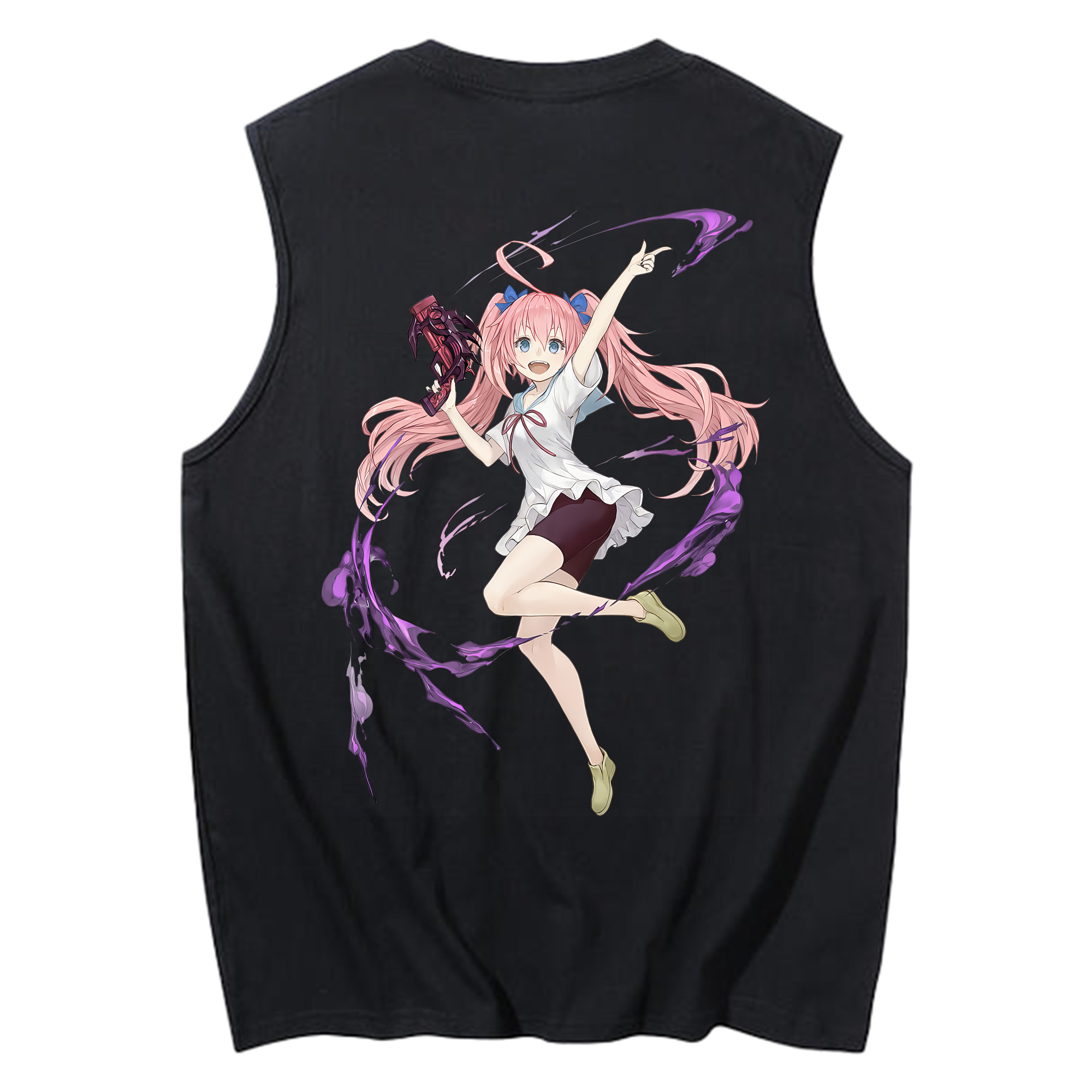 （画像用） 転スラ Regarding Reincarnated to Slime コットン100％タンクトップ（背面プリント）