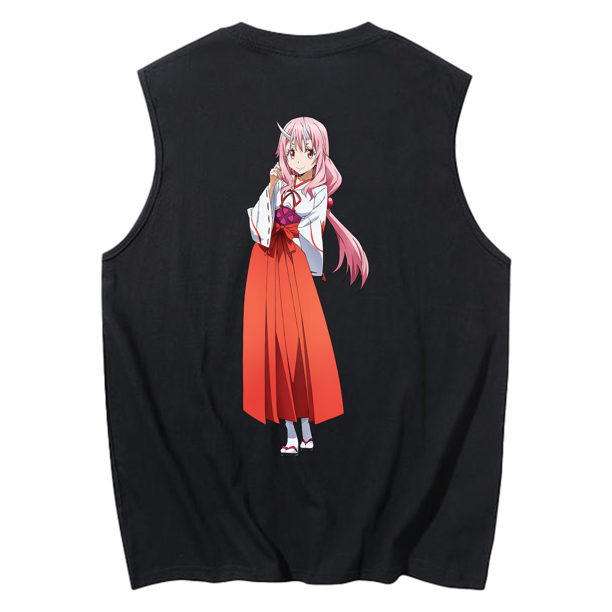 （画像用） 転スラ Regarding Reincarnated to Slime コットン100％タンクトップ（背面プリント）