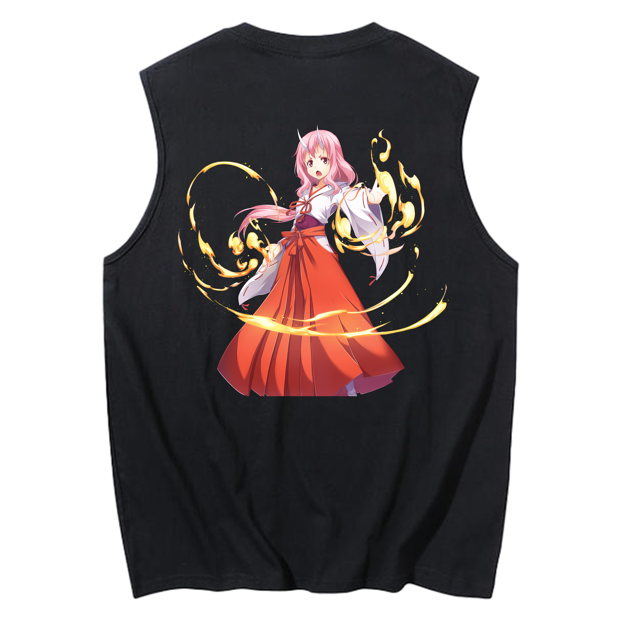 （画像用） 転スラ Regarding Reincarnated to Slime コットン100％タンクトップ（背面プリント）