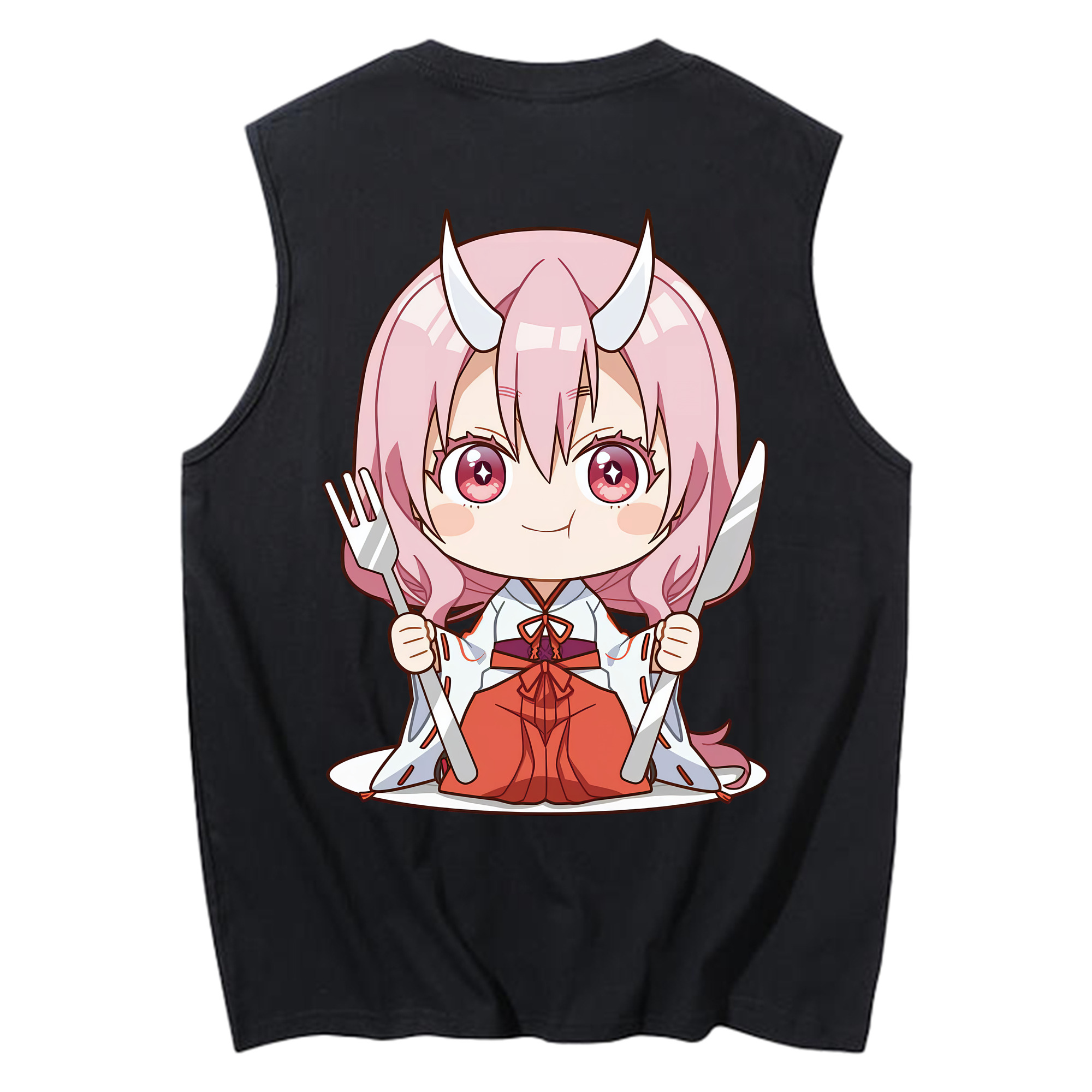 （画像用） 転スラ Regarding Reincarnated to Slime コットン100％タンクトップ（背面プリント）