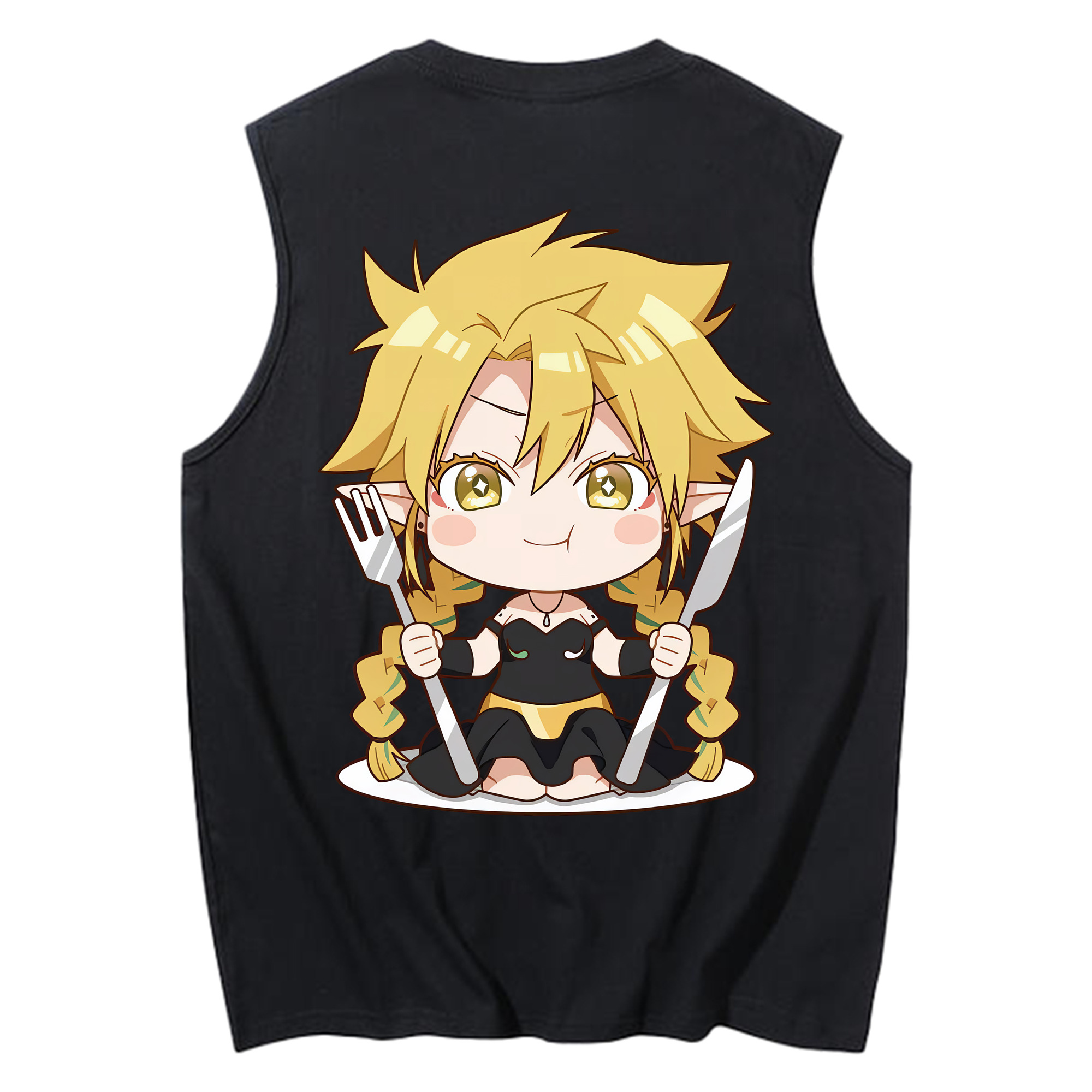 （画像用） 転スラ Regarding Reincarnated to Slime コットン100％タンクトップ（背面プリント）