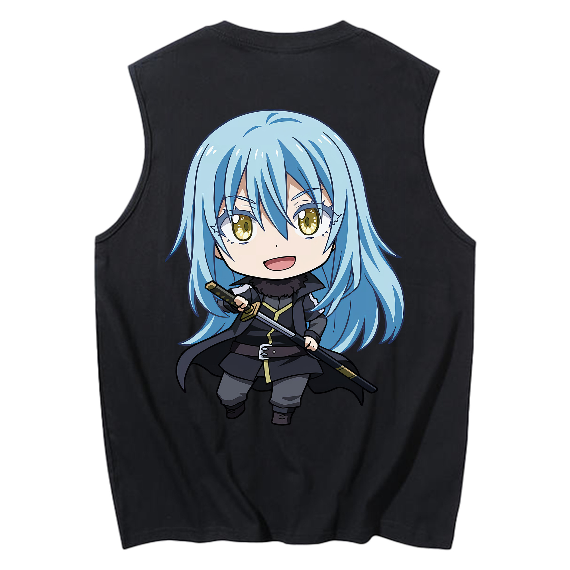 （画像用） 転スラ Regarding Reincarnated to Slime コットン100％タンクトップ（背面プリント）
