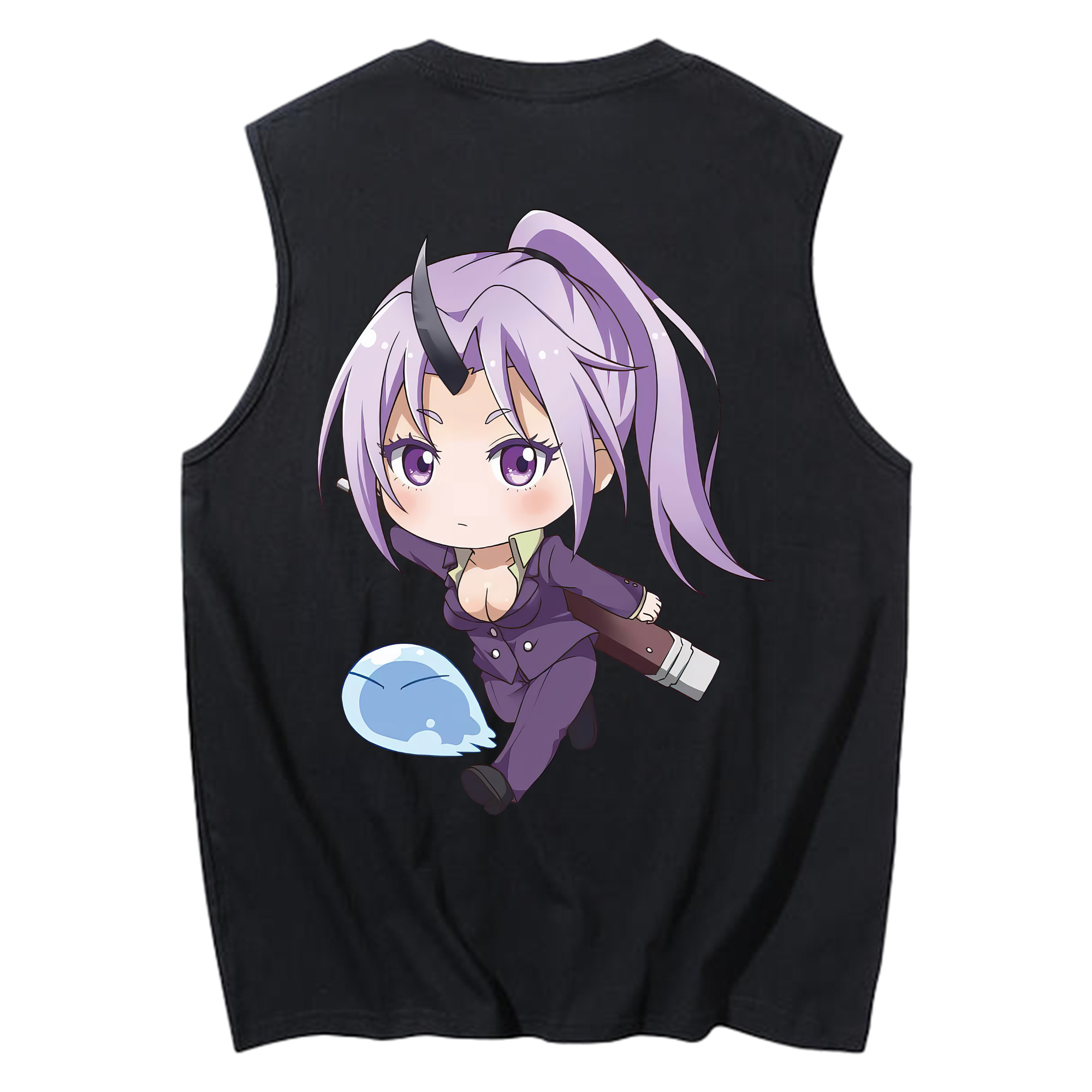 （画像用） 転スラ Regarding Reincarnated to Slime コットン100％タンクトップ（背面プリント）