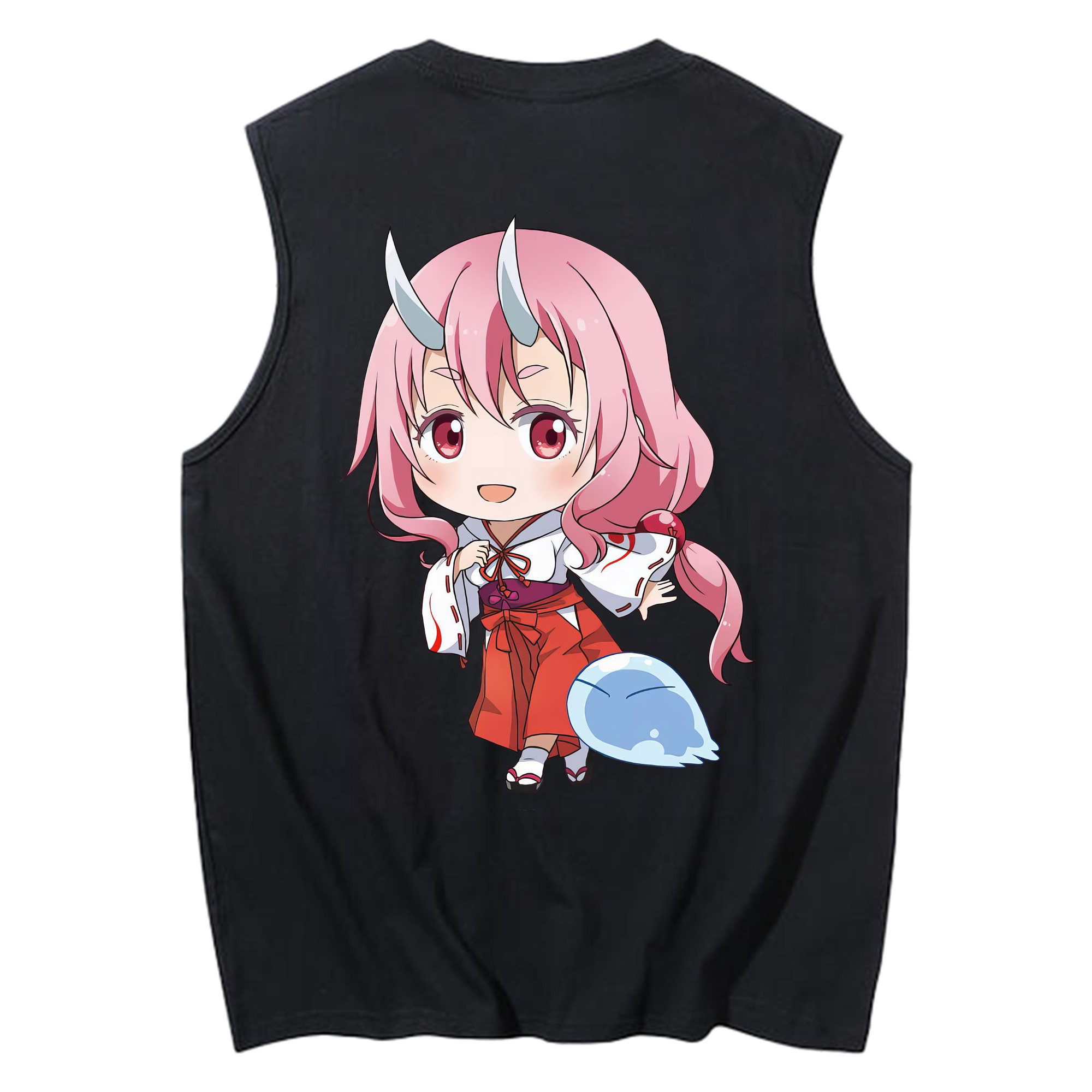 （画像用） 転スラ Regarding Reincarnated to Slime コットン100％タンクトップ（背面プリント）