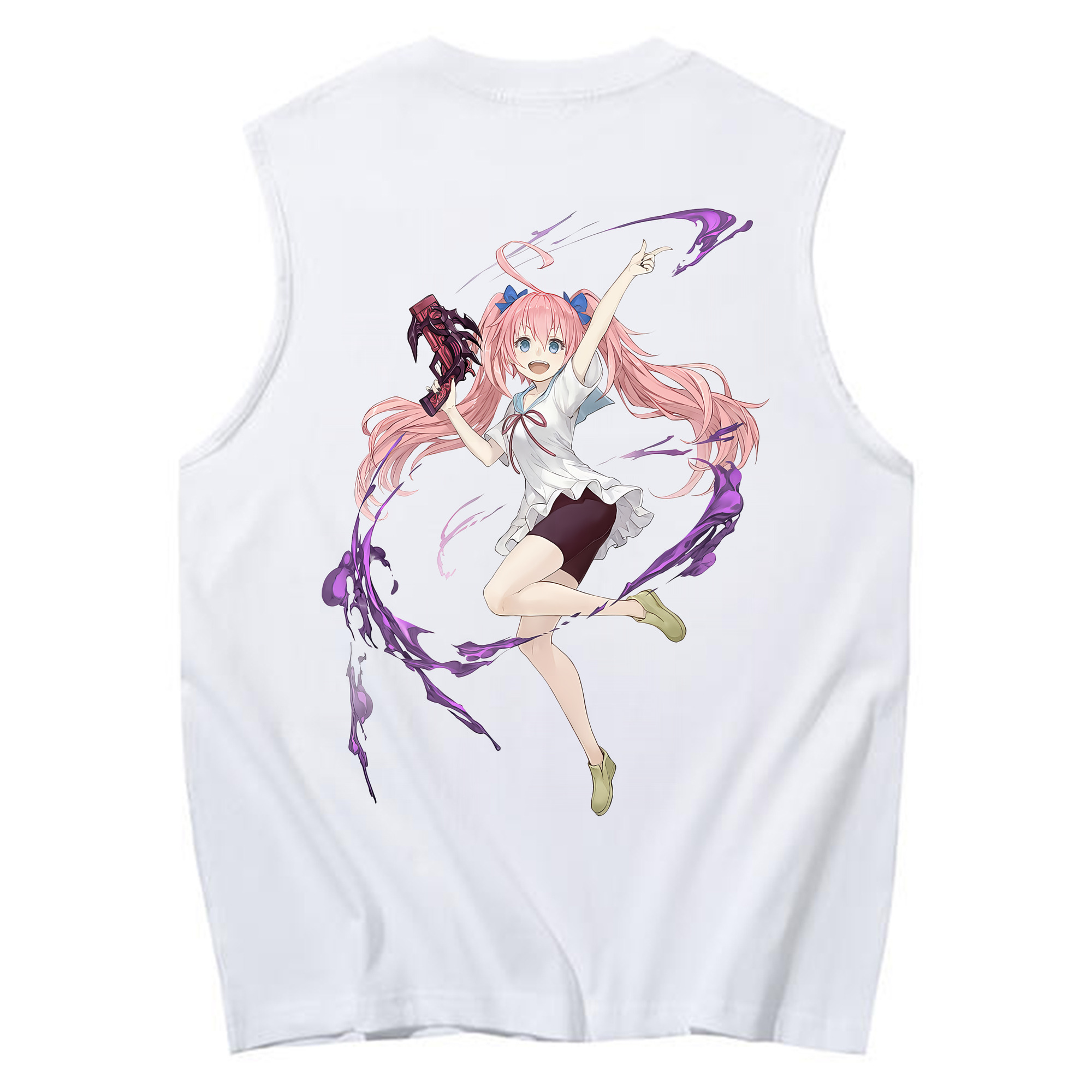 （画像用） 転スラ Regarding Reincarnated to Slime コットン100％タンクトップ（背面プリント）