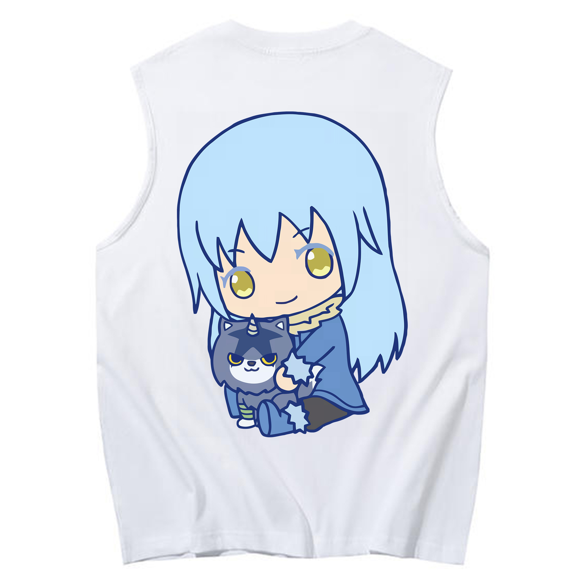 （画像用） 転スラ Regarding Reincarnated to Slime コットン100％タンクトップ（背面プリント）