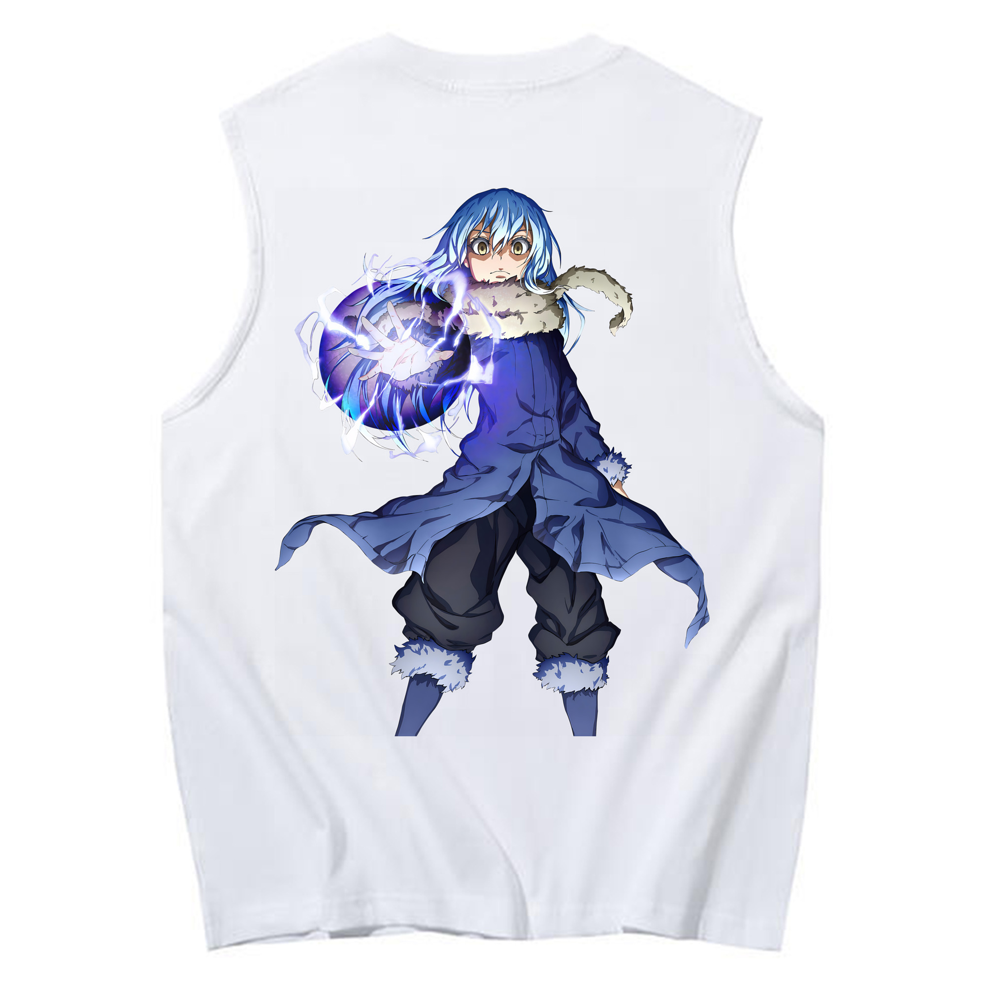 （画像用） 転スラ Regarding Reincarnated to Slime コットン100％タンクトップ（背面プリント）