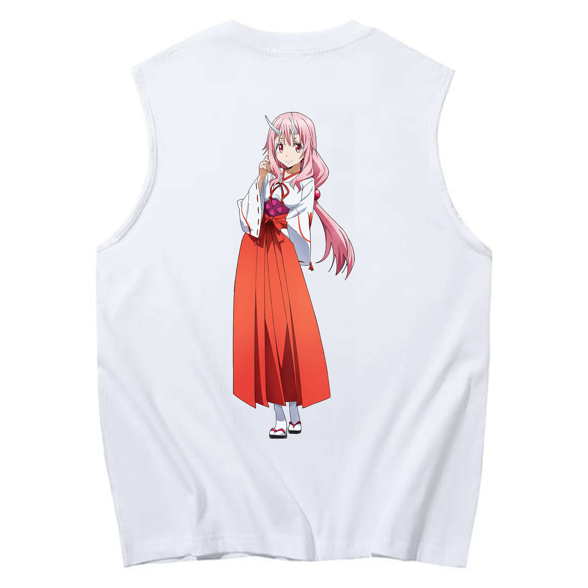 （画像用） 転スラ Regarding Reincarnated to Slime コットン100％タンクトップ（背面プリント）