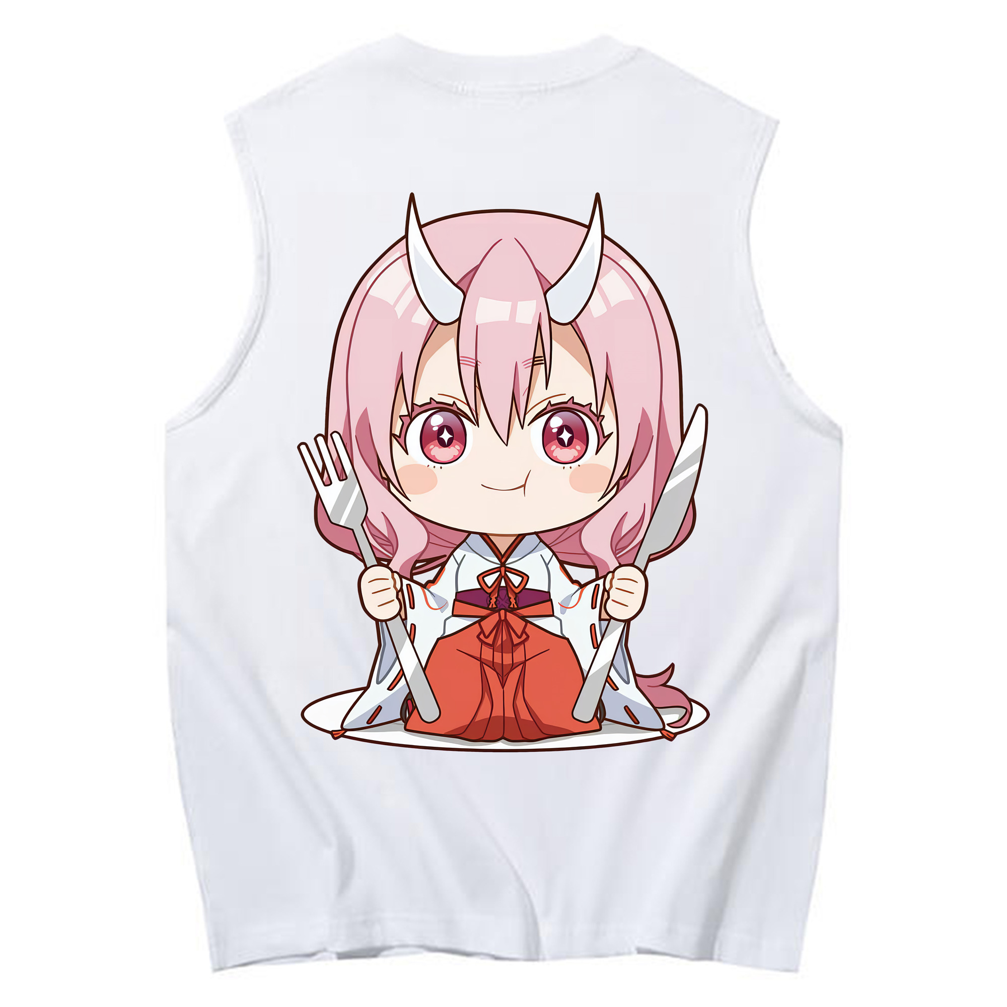 （画像用） 転スラ Regarding Reincarnated to Slime コットン100％タンクトップ（背面プリント）
