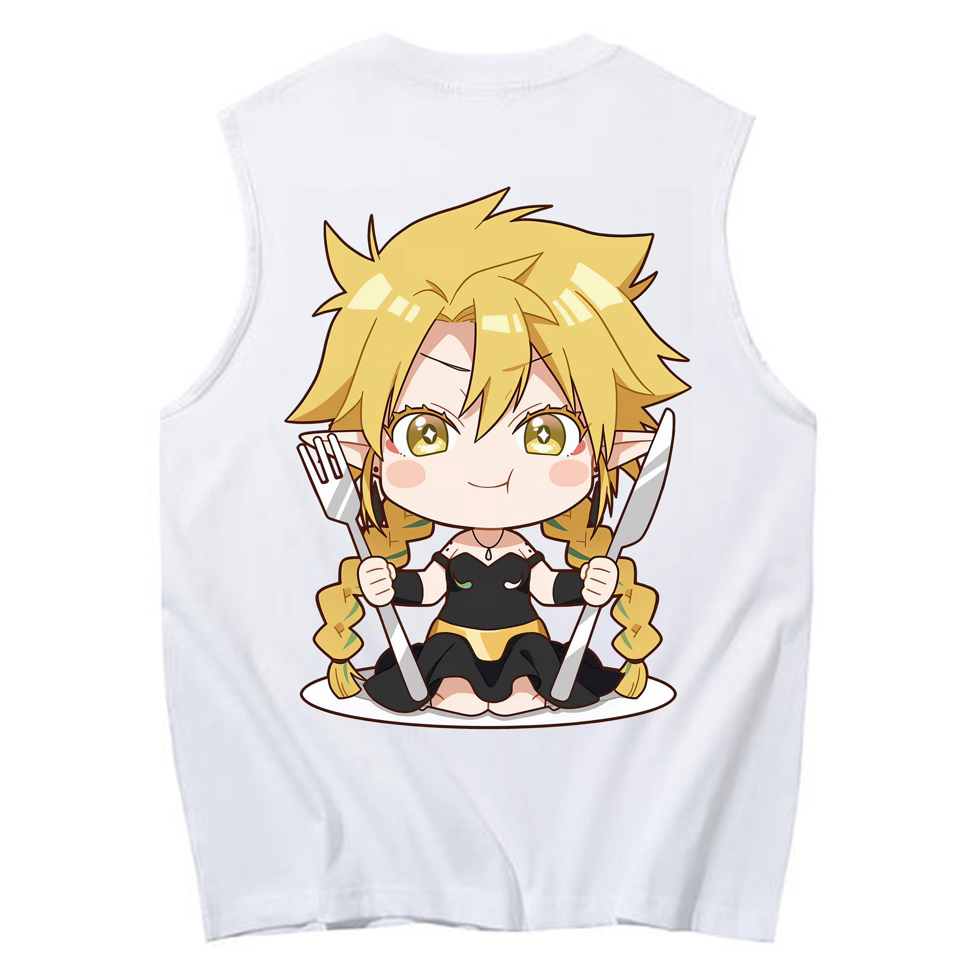 （画像用） 転スラ Regarding Reincarnated to Slime コットン100％タンクトップ（背面プリント）