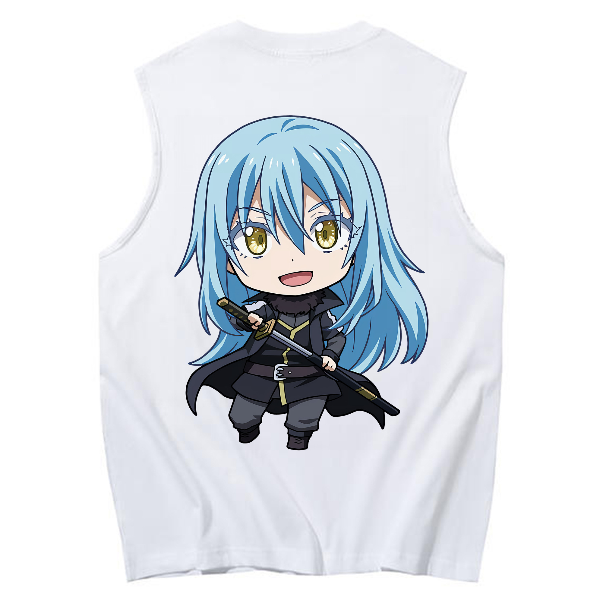 （画像用） 転スラ Regarding Reincarnated to Slime コットン100％タンクトップ（背面プリント）