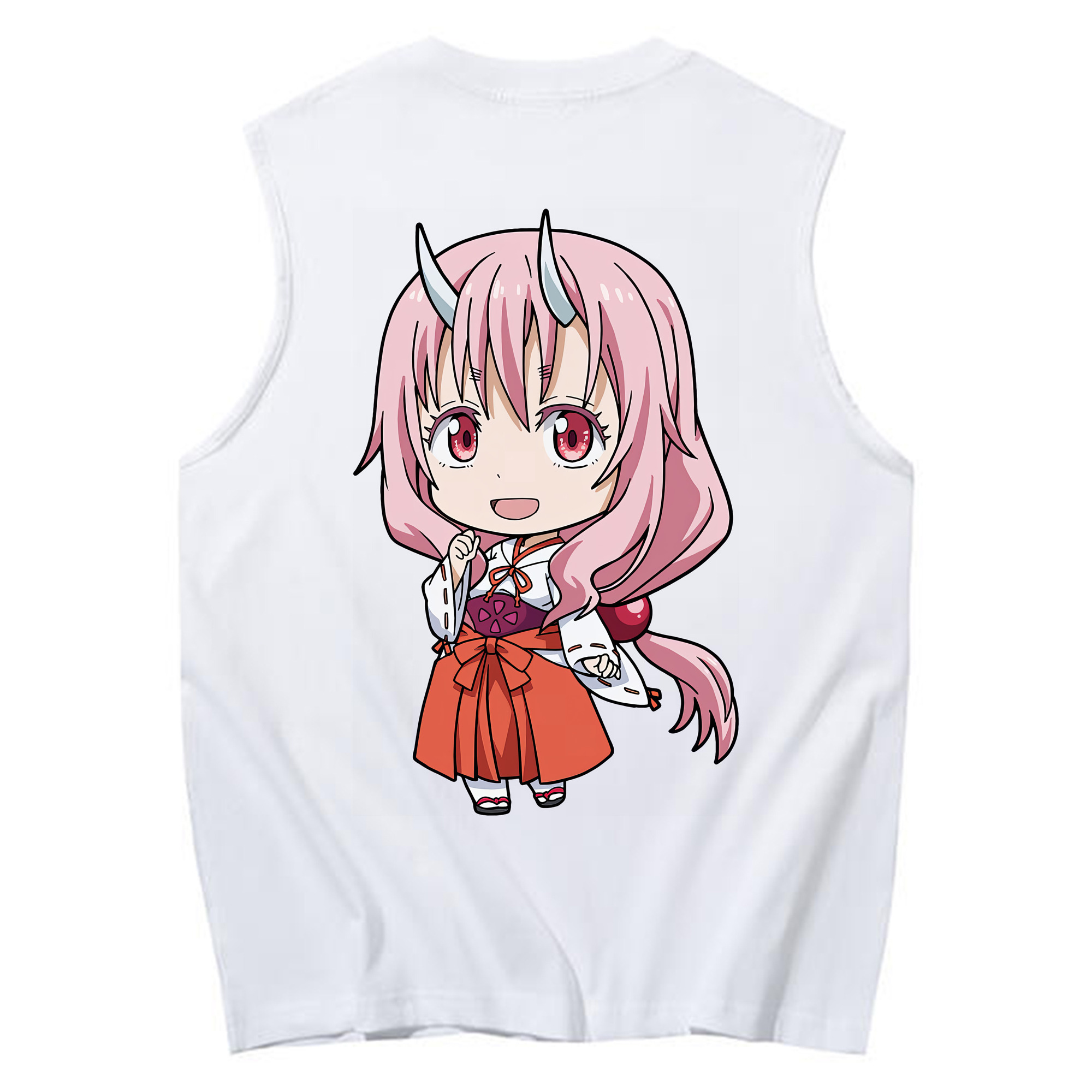 （画像用） 転スラ Regarding Reincarnated to Slime コットン100％タンクトップ（背面プリント）