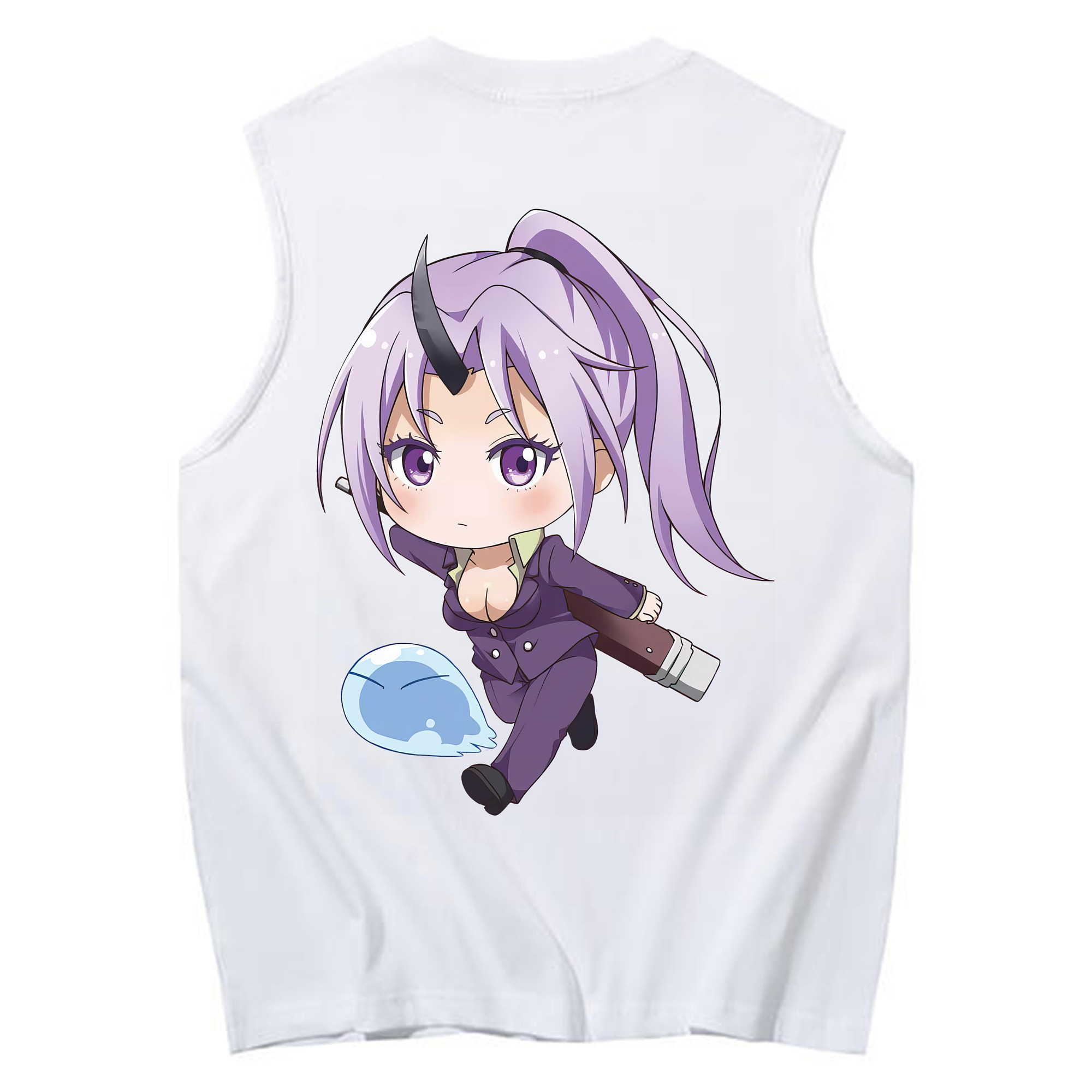 （画像用） 転スラ Regarding Reincarnated to Slime コットン100％タンクトップ（背面プリント）