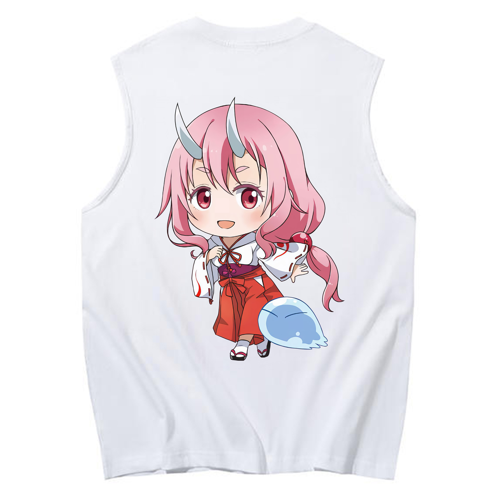 （画像用） 転スラ Regarding Reincarnated to Slime コットン100％タンクトップ（背面プリント）