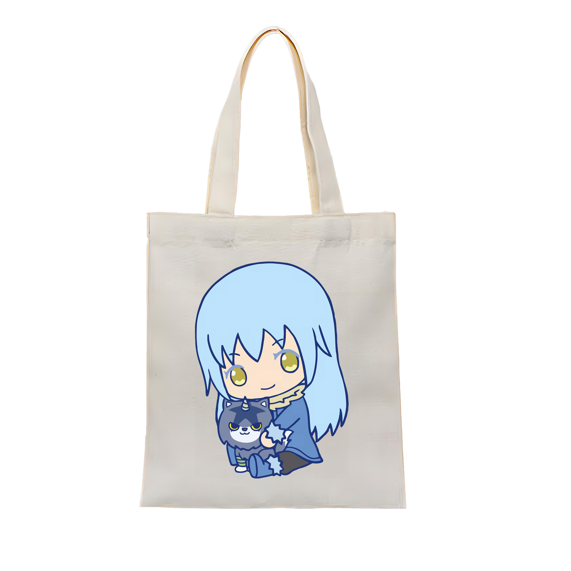 （画像用） 転スラ Regarding Reincarnated to Slime 縦型キャンバス生地手提げバッグ　トートバッグ