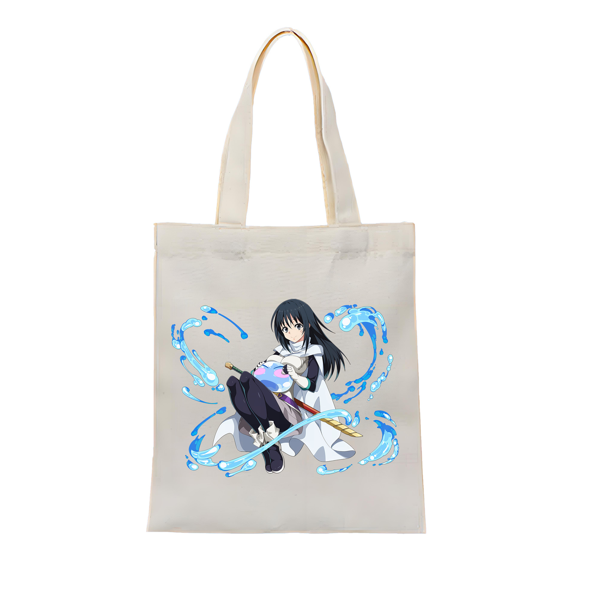 （画像用） 転スラ Regarding Reincarnated to Slime 縦型キャンバス生地手提げバッグ　トートバッグ
