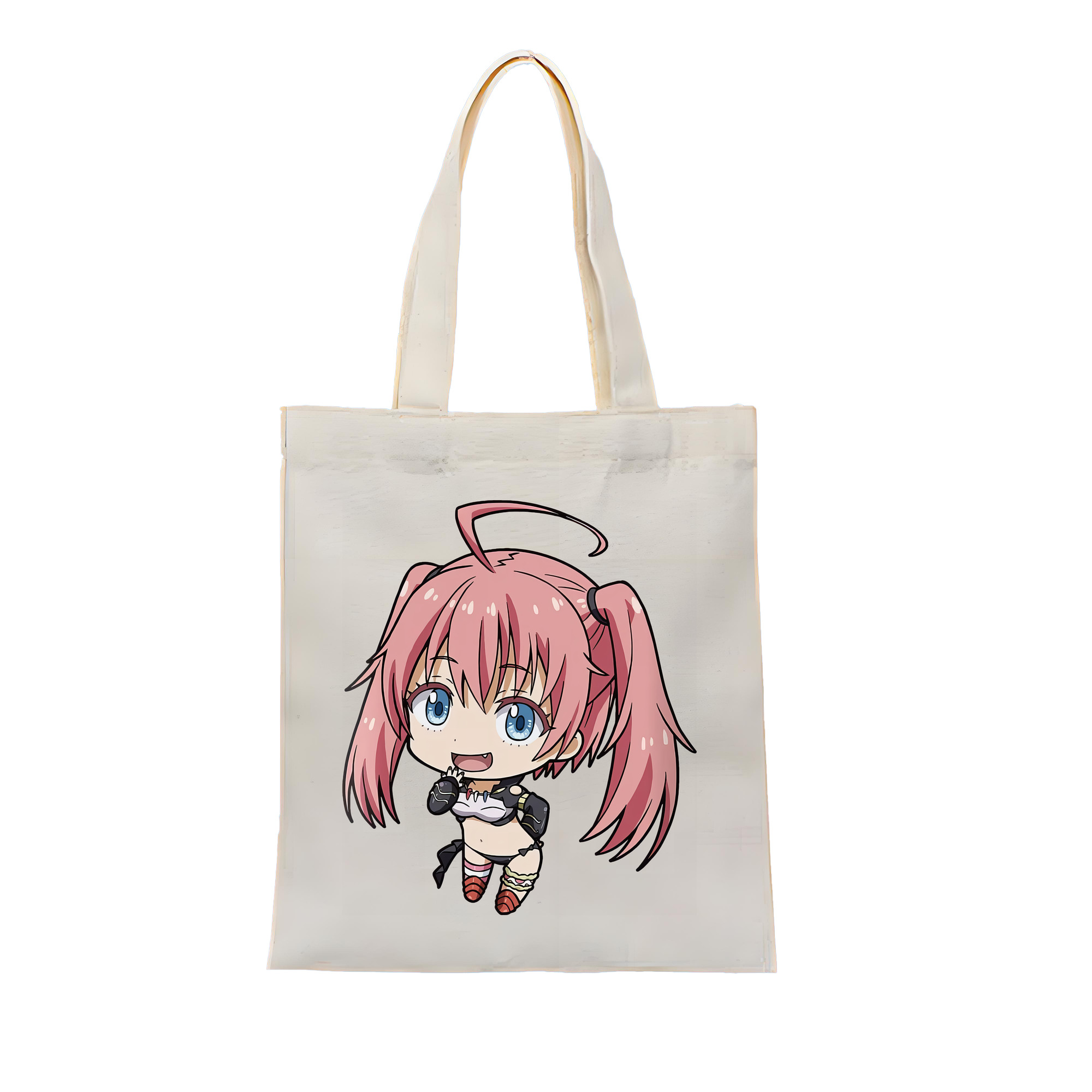 （画像用） 転スラ Regarding Reincarnated to Slime 縦型キャンバス生地手提げバッグ　トートバッグ