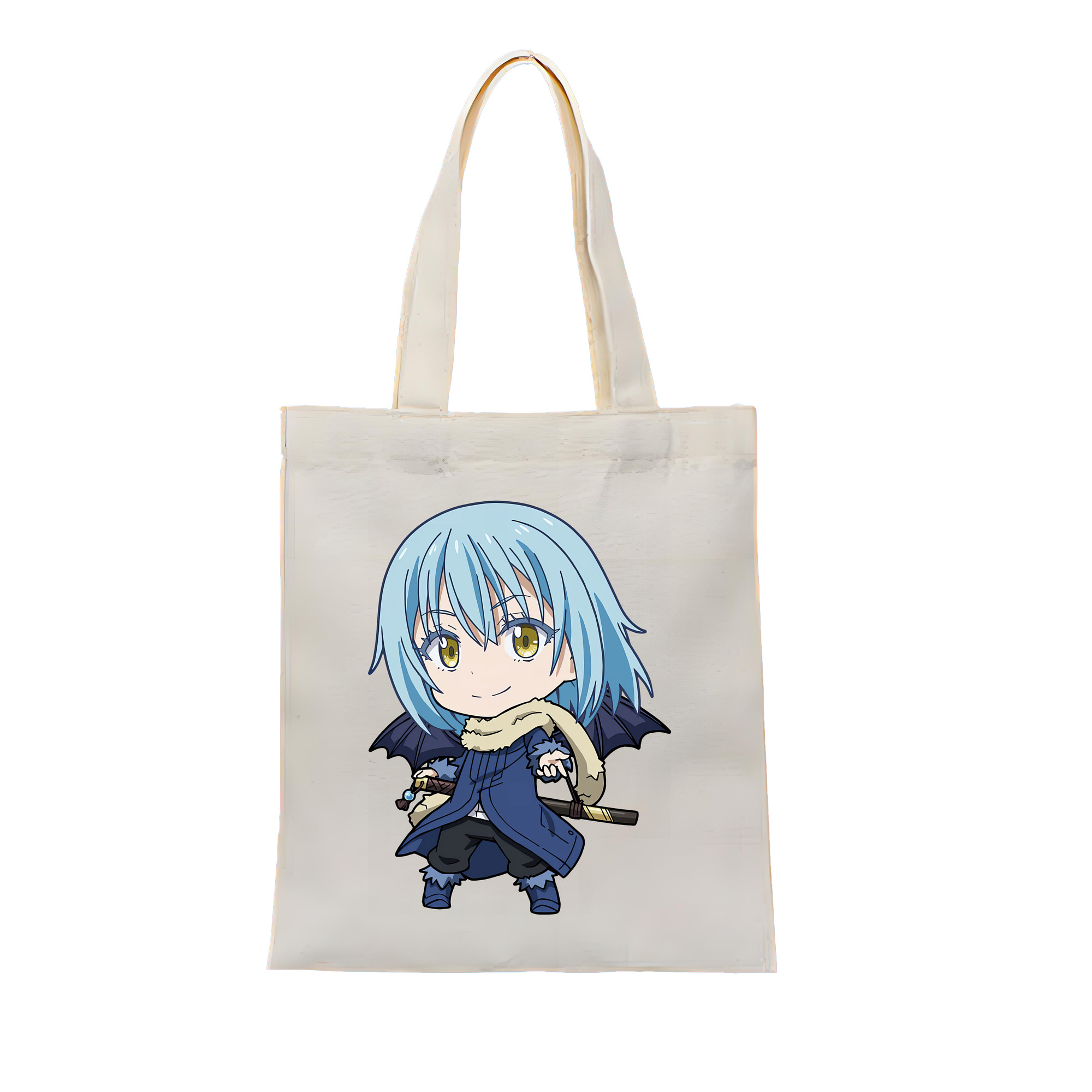 （画像用） 転スラ Regarding Reincarnated to Slime 縦型キャンバス生地手提げバッグ　トートバッグ