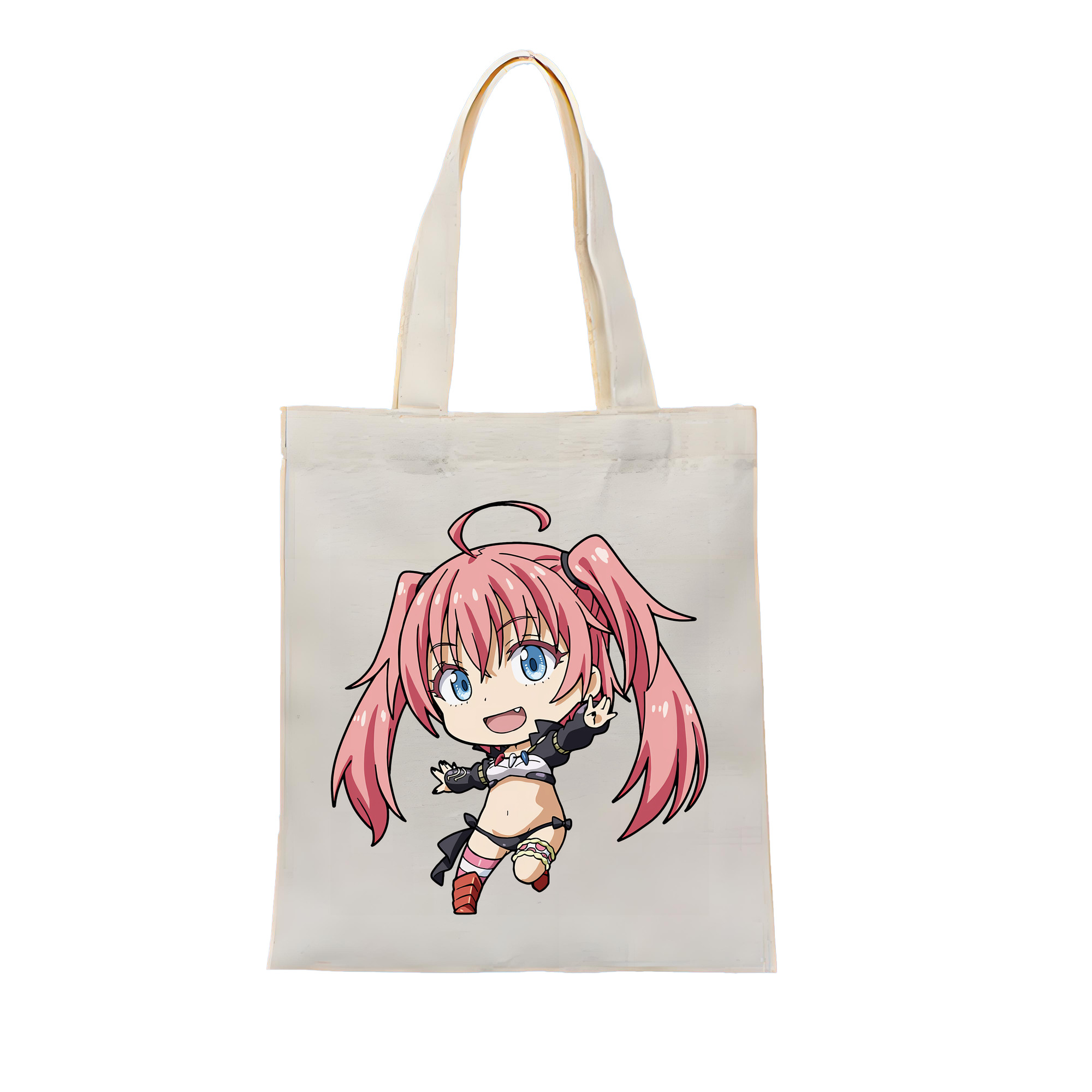 （画像用） 転スラ Regarding Reincarnated to Slime 縦型キャンバス生地手提げバッグ　トートバッグ