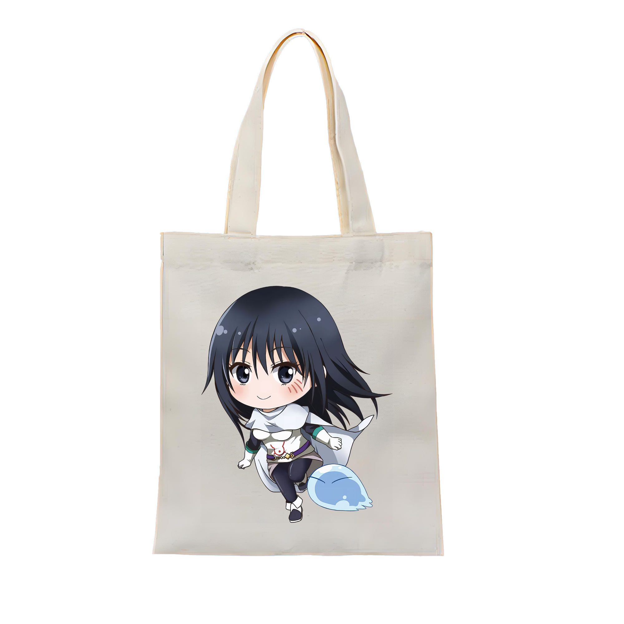 （画像用） 転スラ Regarding Reincarnated to Slime 縦型キャンバス生地手提げバッグ　トートバッグ