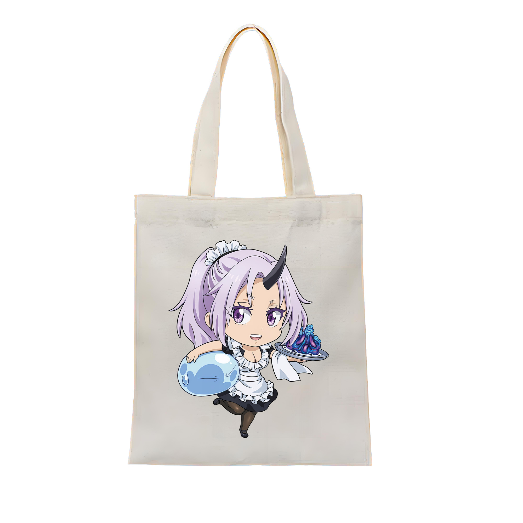 （画像用） 転スラ Regarding Reincarnated to Slime 縦型キャンバス生地手提げバッグ　トートバッグ