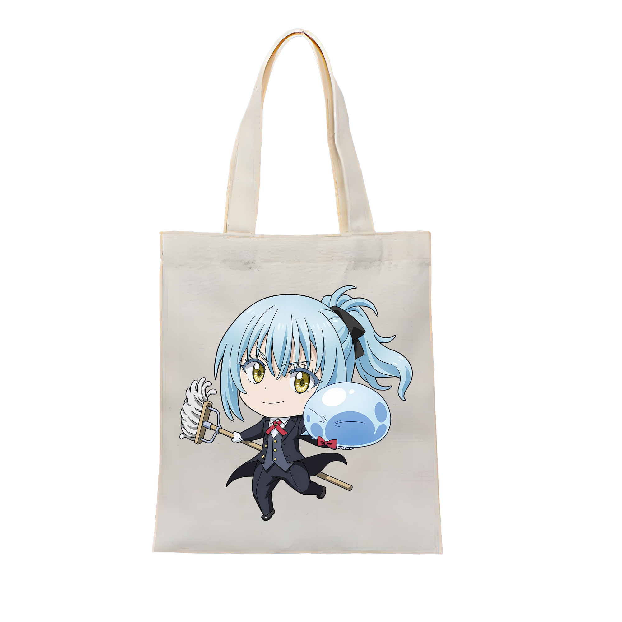 （画像用） 転スラ Regarding Reincarnated to Slime 縦型キャンバス生地手提げバッグ　トートバッグ