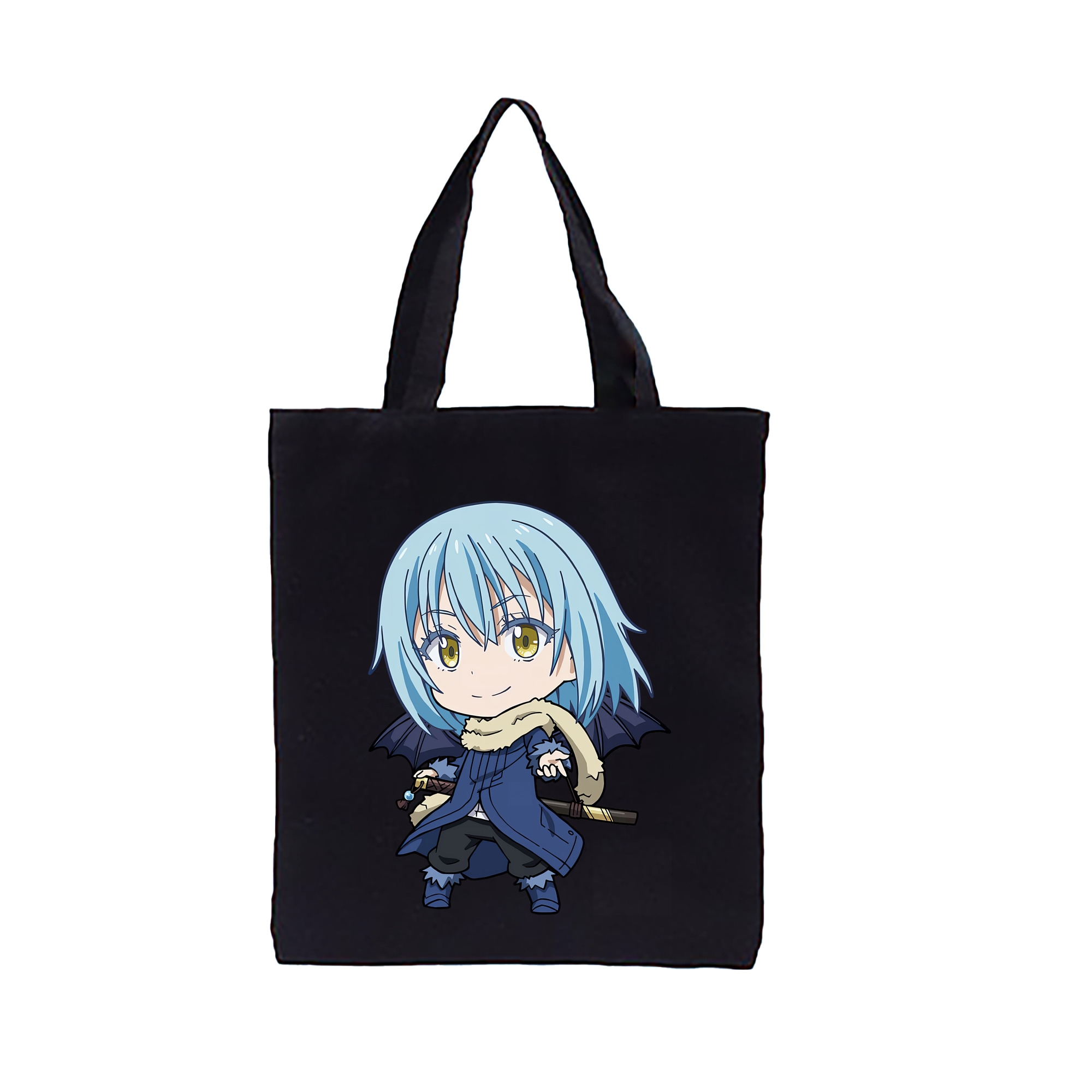 （画像用） 転スラ Regarding Reincarnated to Slime 縦型キャンバス生地手提げバッグ　トートバッグ