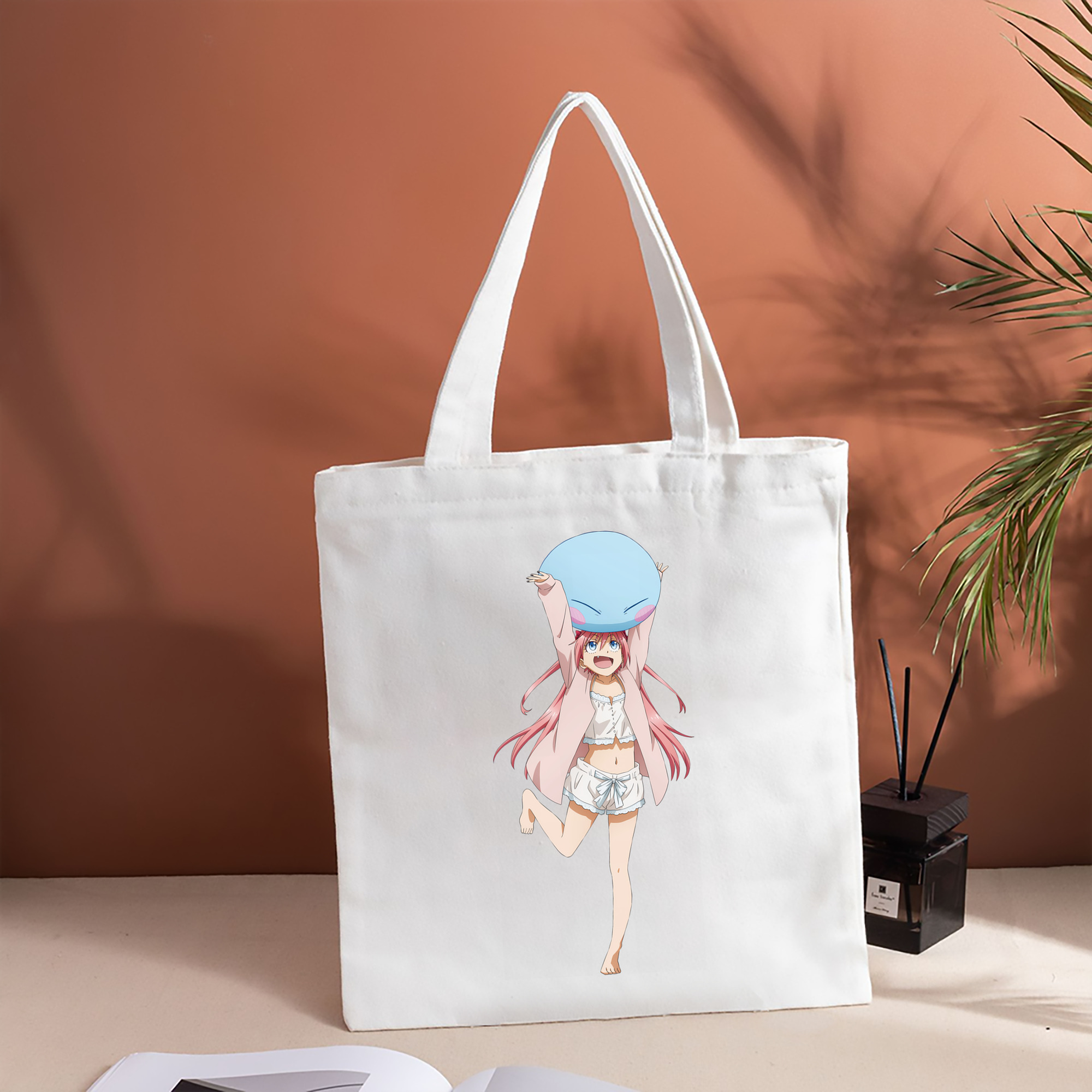 転スラ Regarding Reincarnated to Slime 縦型キャンバス生地手提げバッグ　トートバッグ