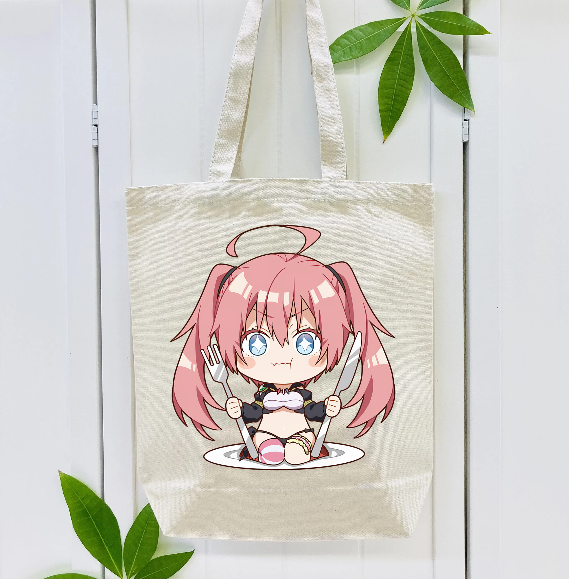 転スラ Regarding Reincarnated to Slime 縦型キャンバス生地手提げバッグ　トートバッグ