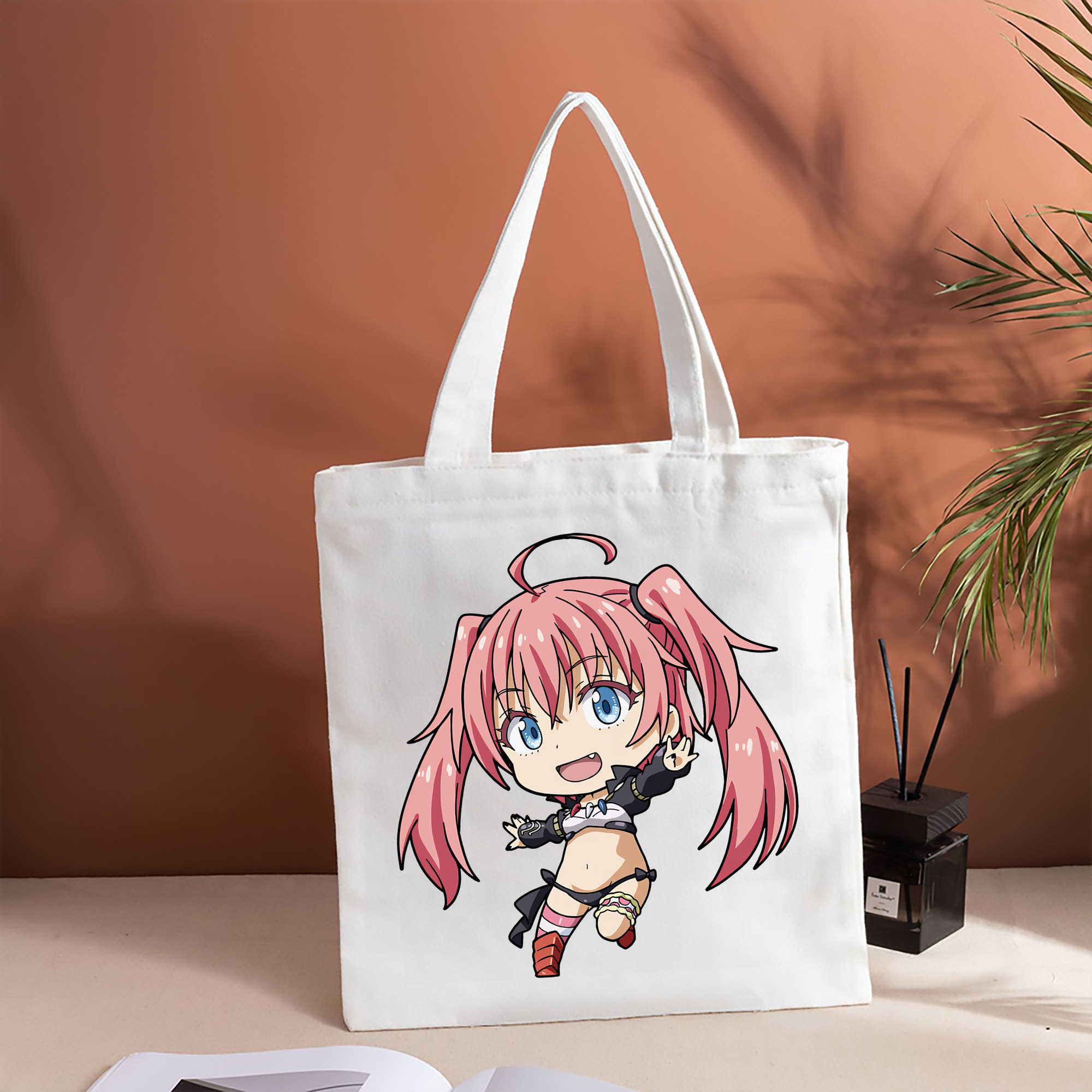 転スラ Regarding Reincarnated to Slime 縦型キャンバス生地手提げバッグ　トートバッグ