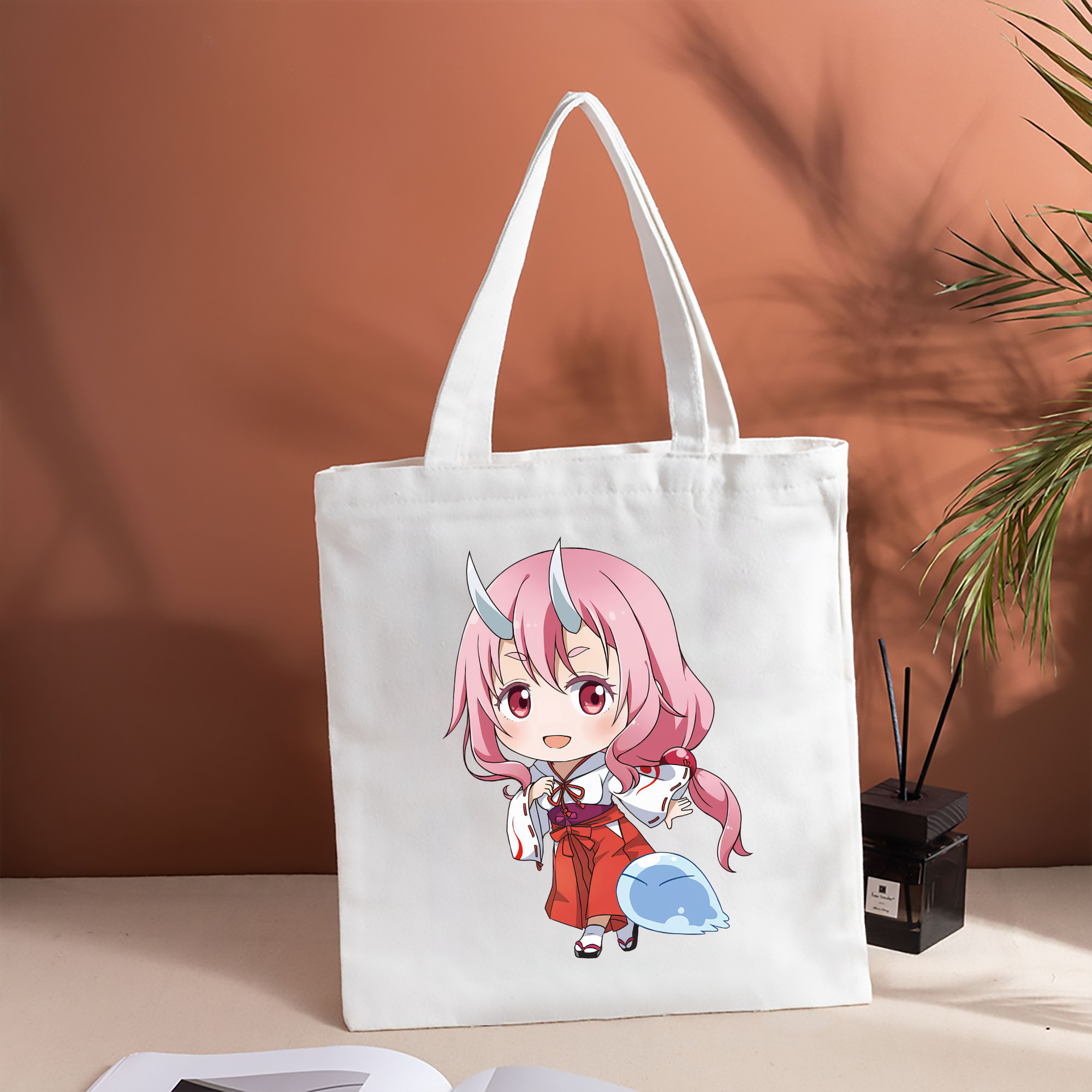 転スラ Regarding Reincarnated to Slime 縦型キャンバス生地手提げバッグ　トートバッグ