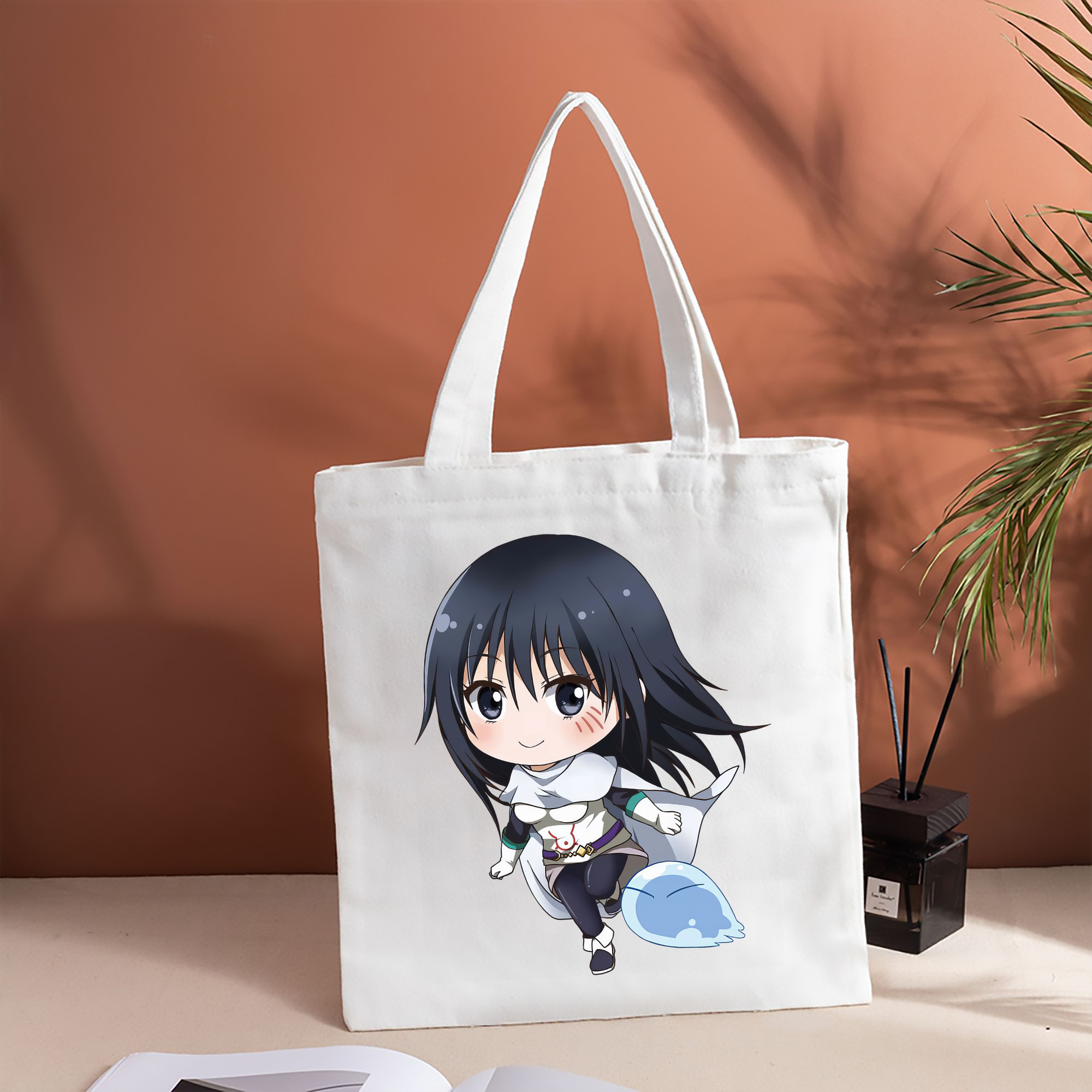 転スラ Regarding Reincarnated to Slime 縦型キャンバス生地手提げバッグ　トートバッグ