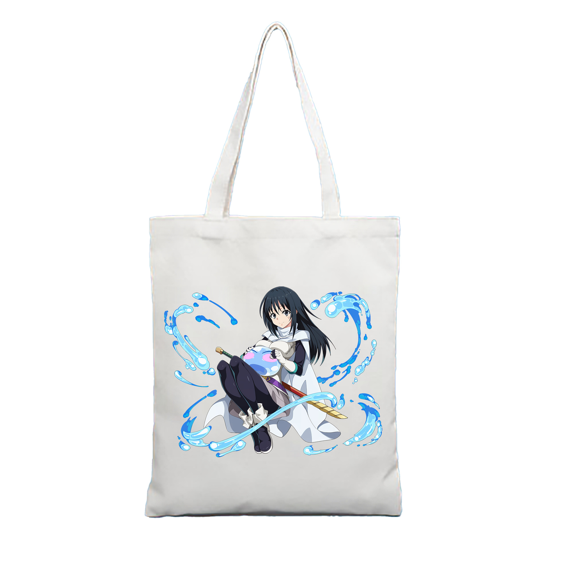 （画像用） 転スラ Regarding Reincarnated to Slime 縦型キャンバス生地手提げバッグ　トートバッグ