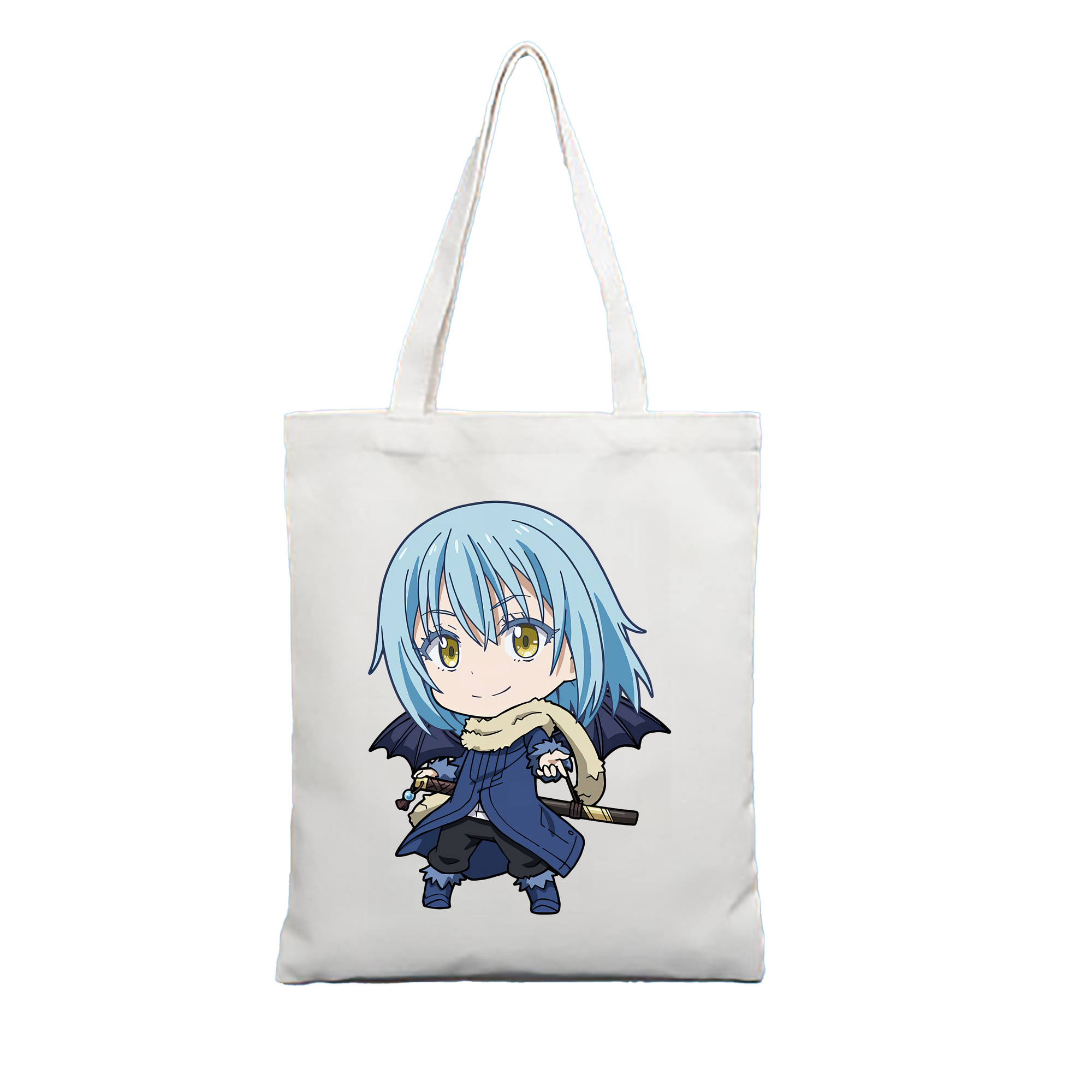 （画像用） 転スラ Regarding Reincarnated to Slime 縦型キャンバス生地手提げバッグ　トートバッグ