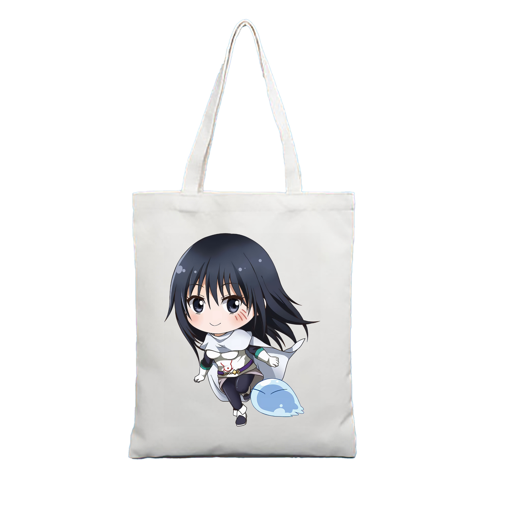 （画像用） 転スラ Regarding Reincarnated to Slime 縦型キャンバス生地手提げバッグ　トートバッグ